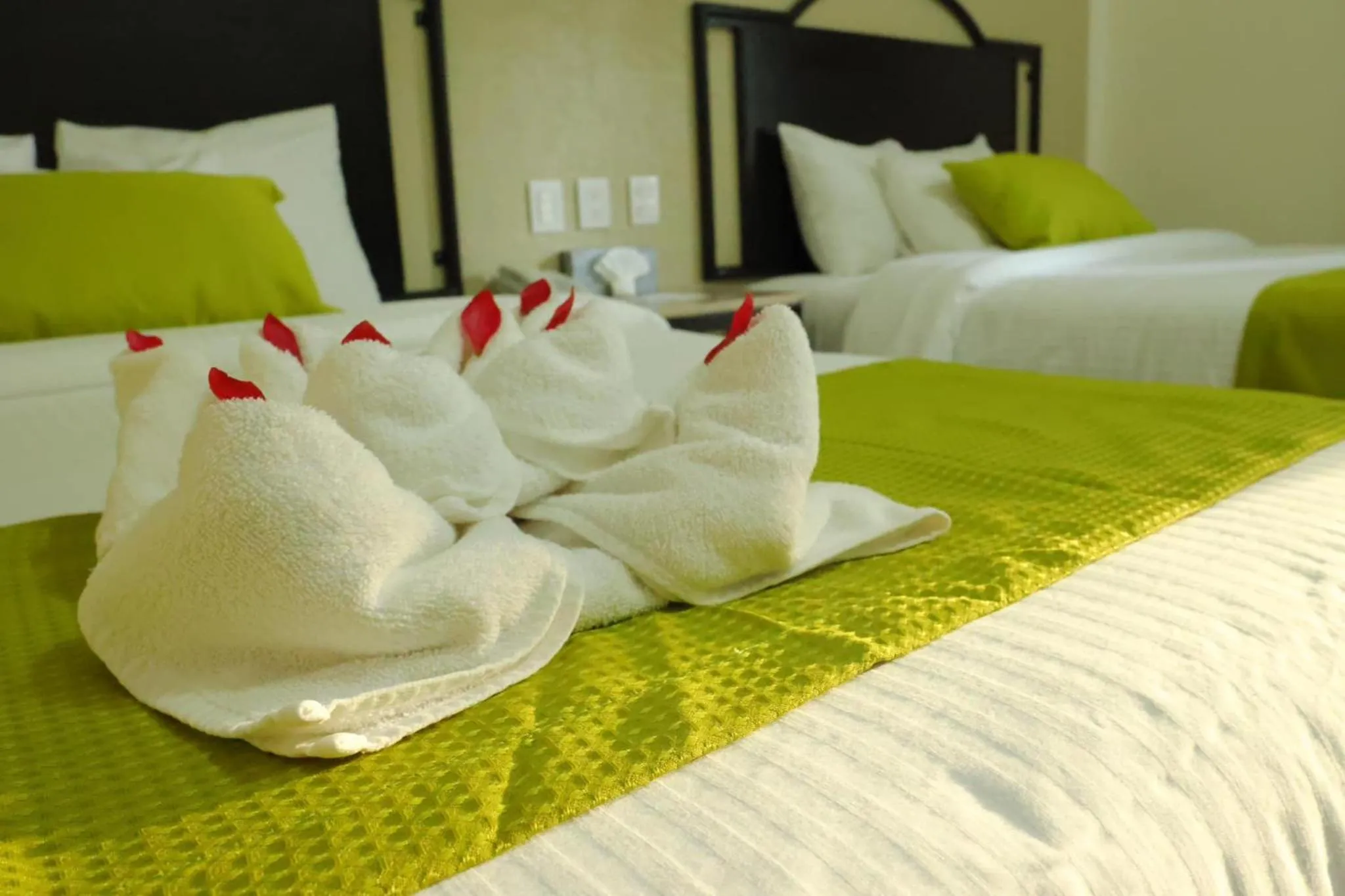 Bed in Hotel Chablis Palenque