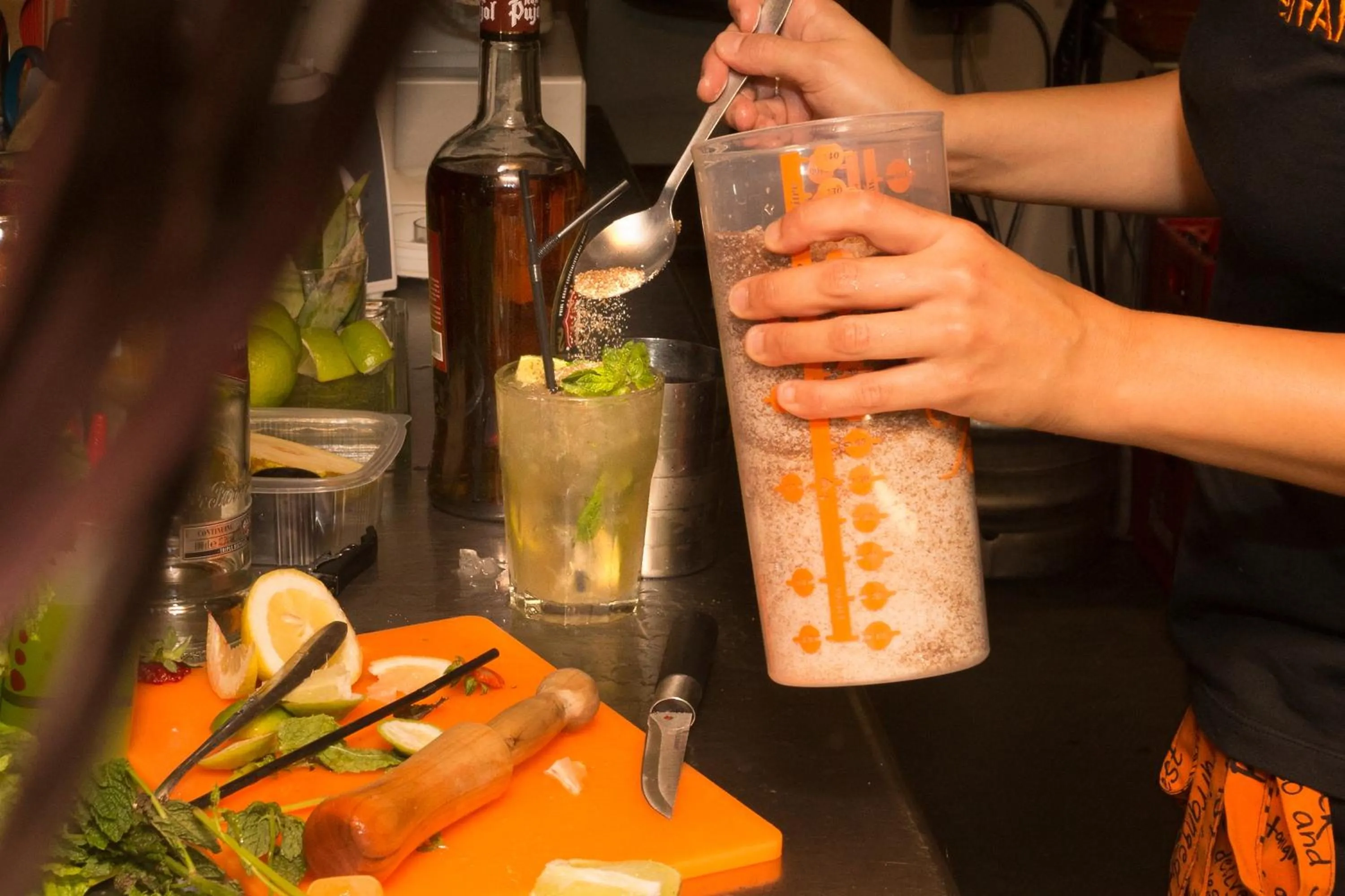 Lounge or bar in Camping Bungalows El Far