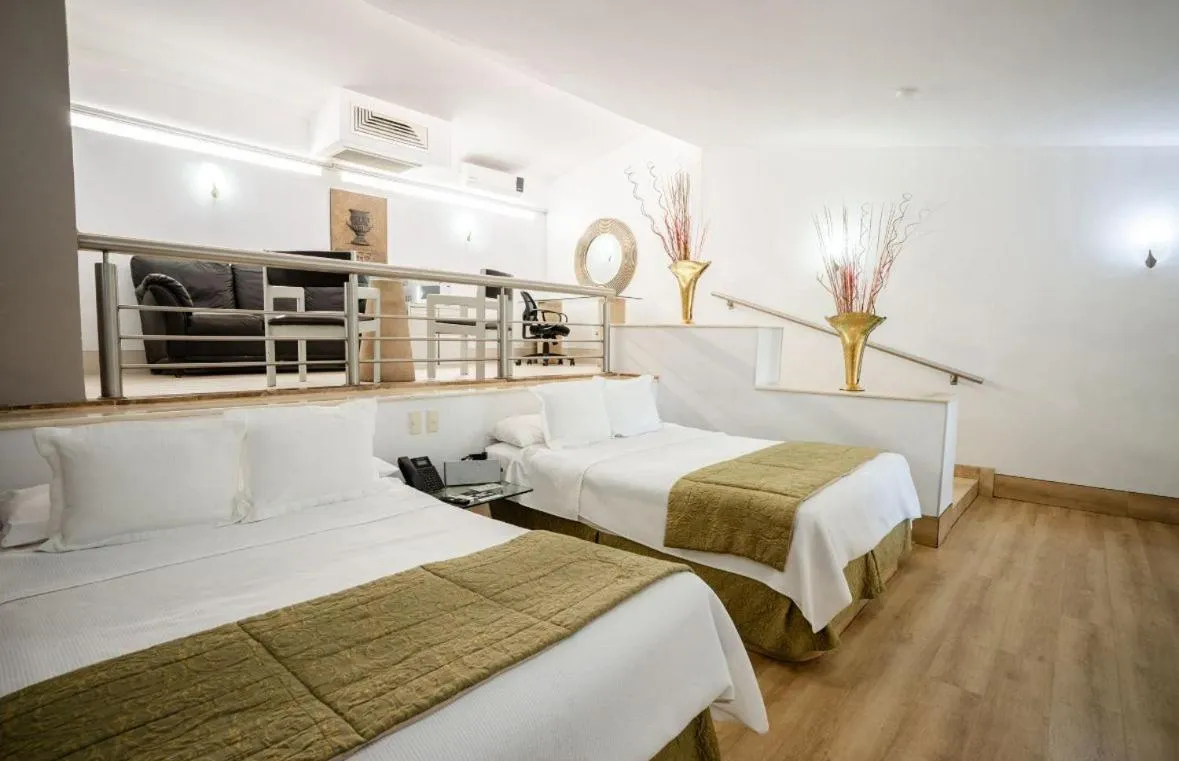 Bed in Hotel Baruk Teleférico Centro Histórico