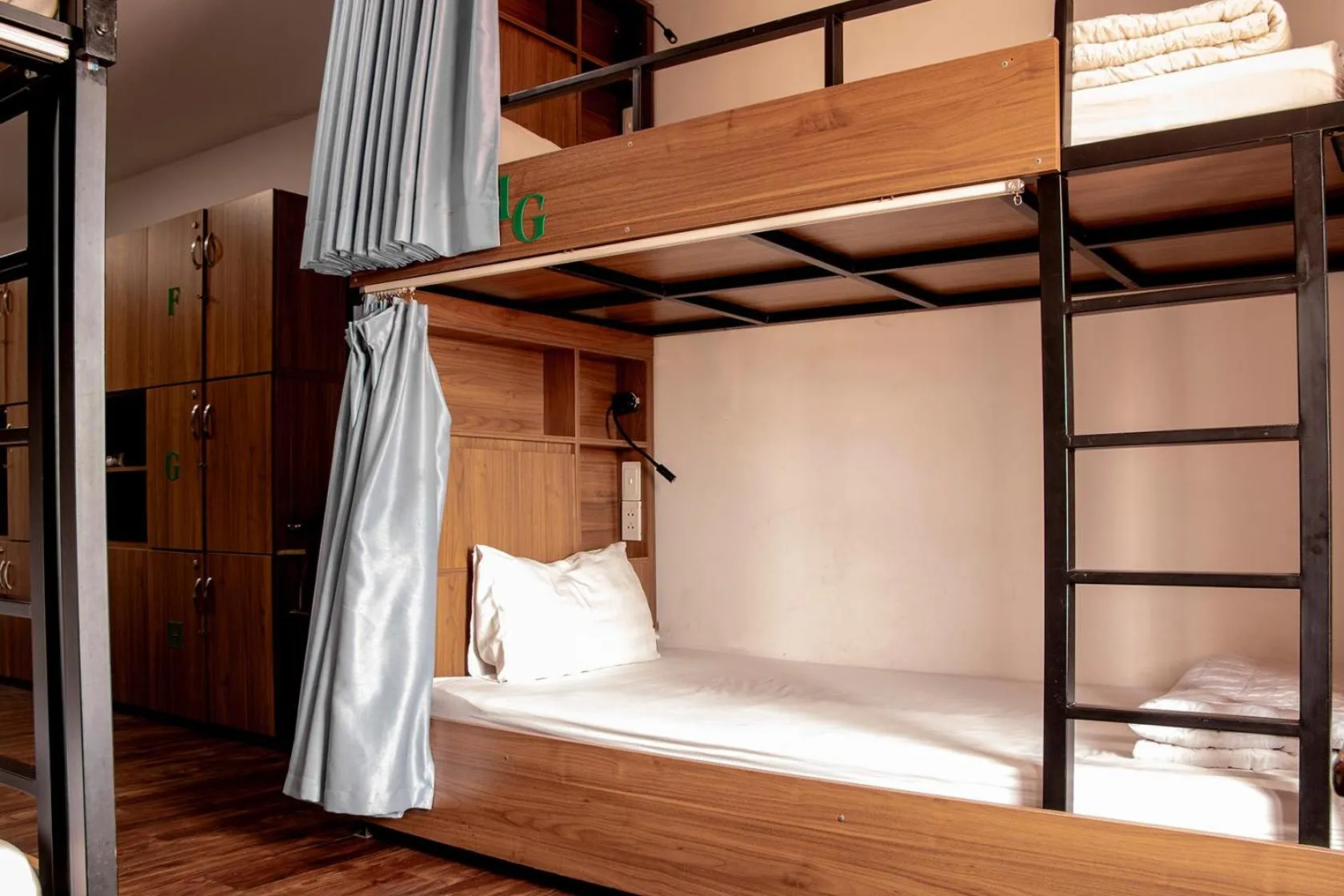 bunk bed, Bed in Group Nest Hotel