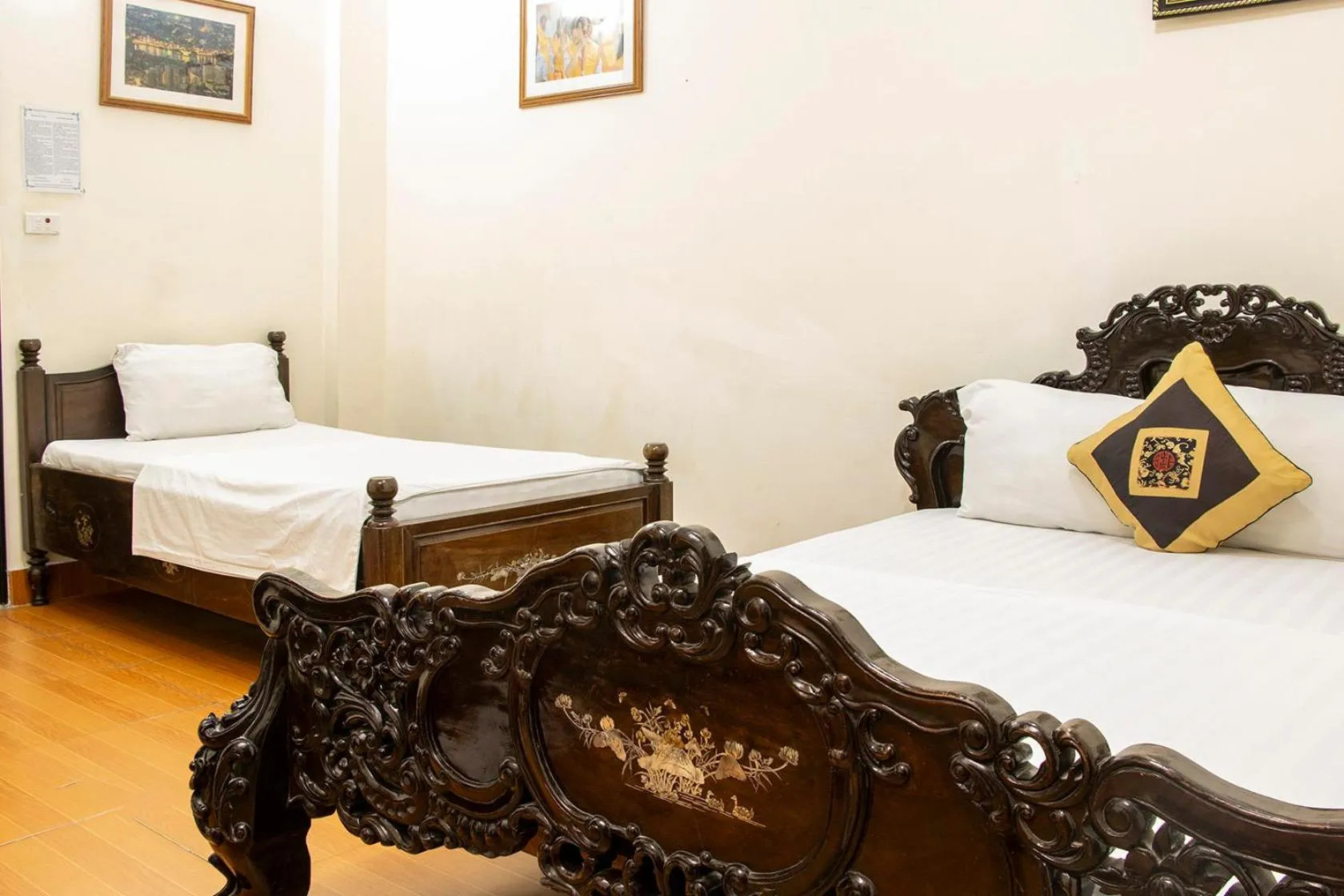 Bed in Group Nest Hotel