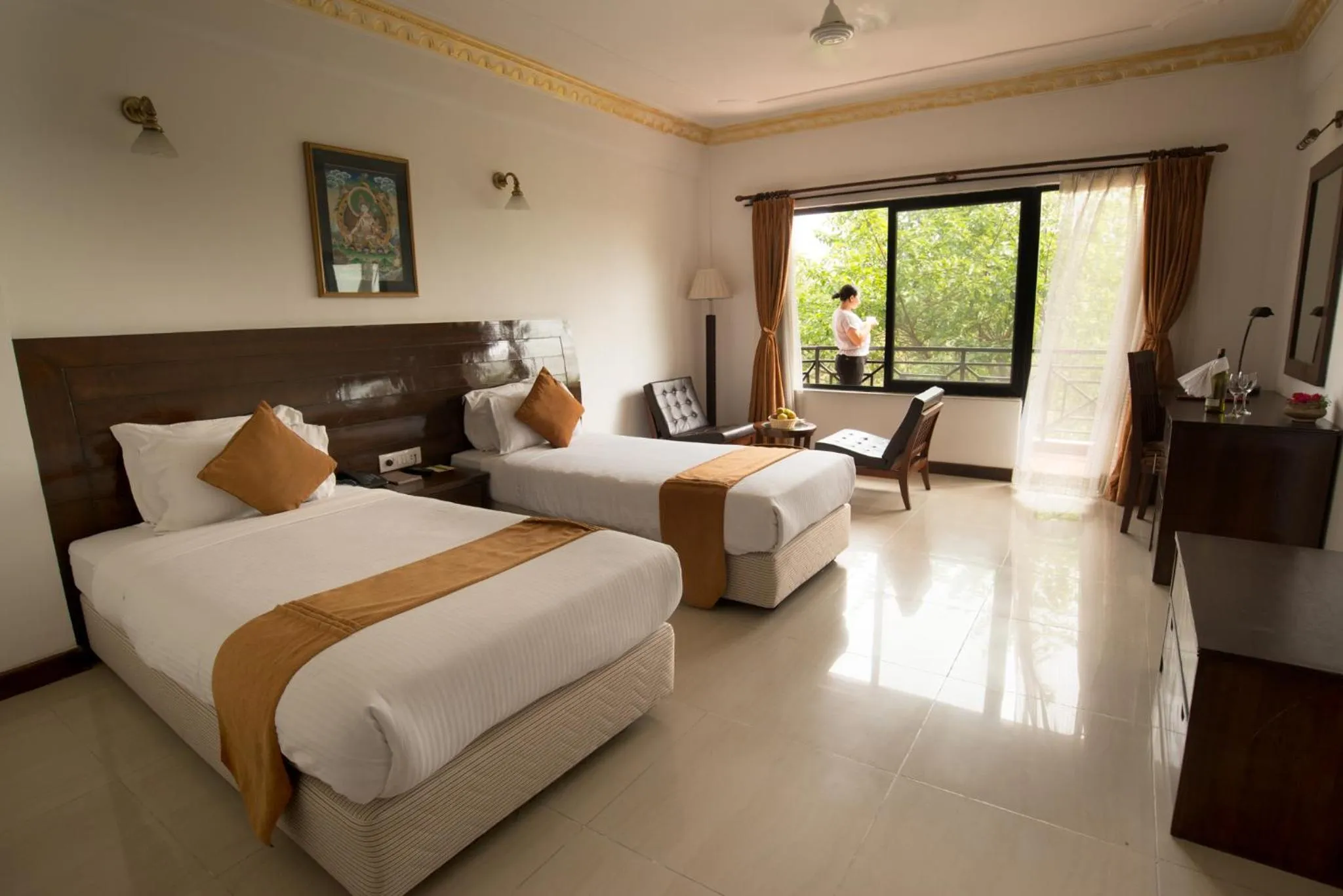 Balcony/Terrace, Bed in Buddha Maya Garden by KGH Group