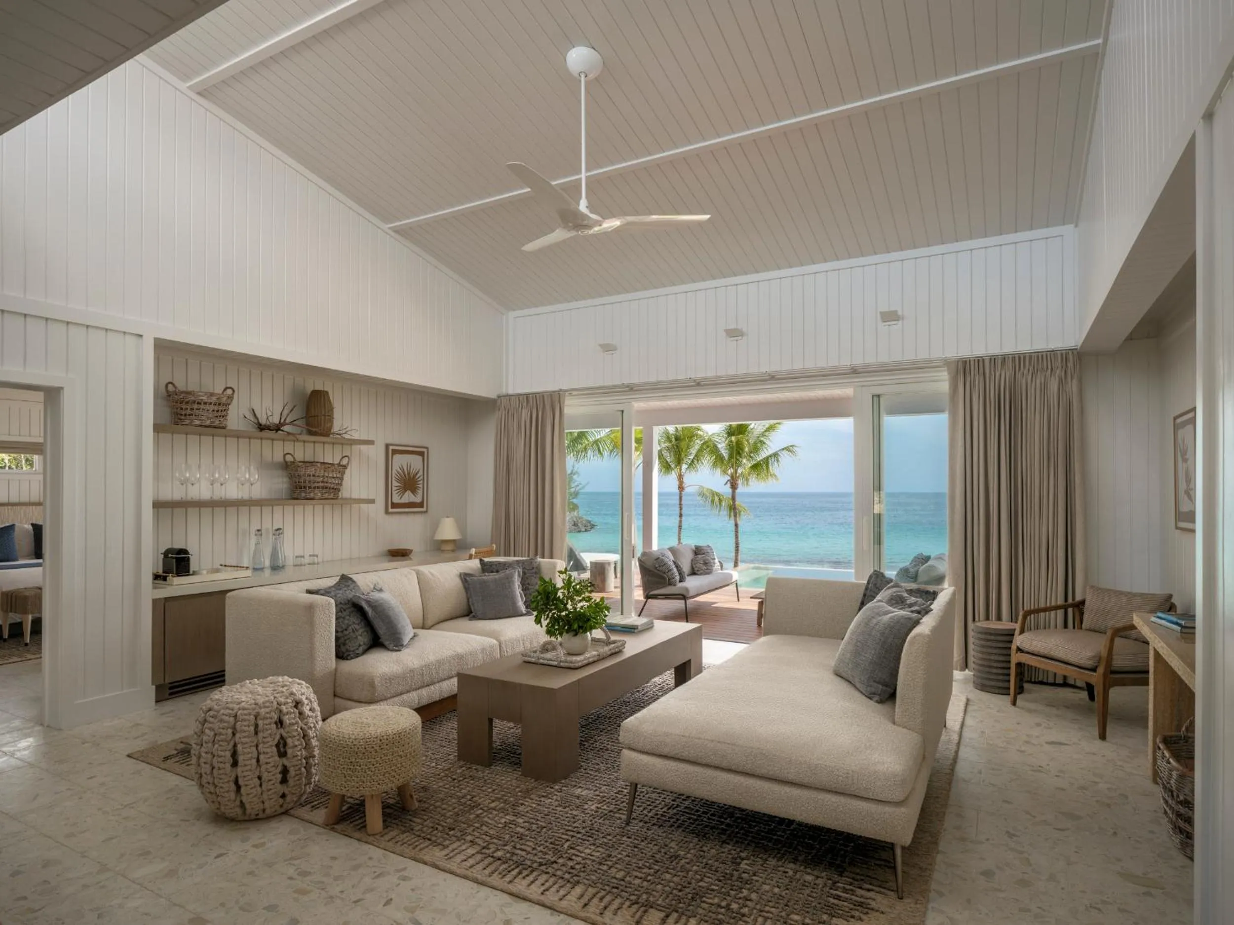 Living room in The Cove Eleuthera