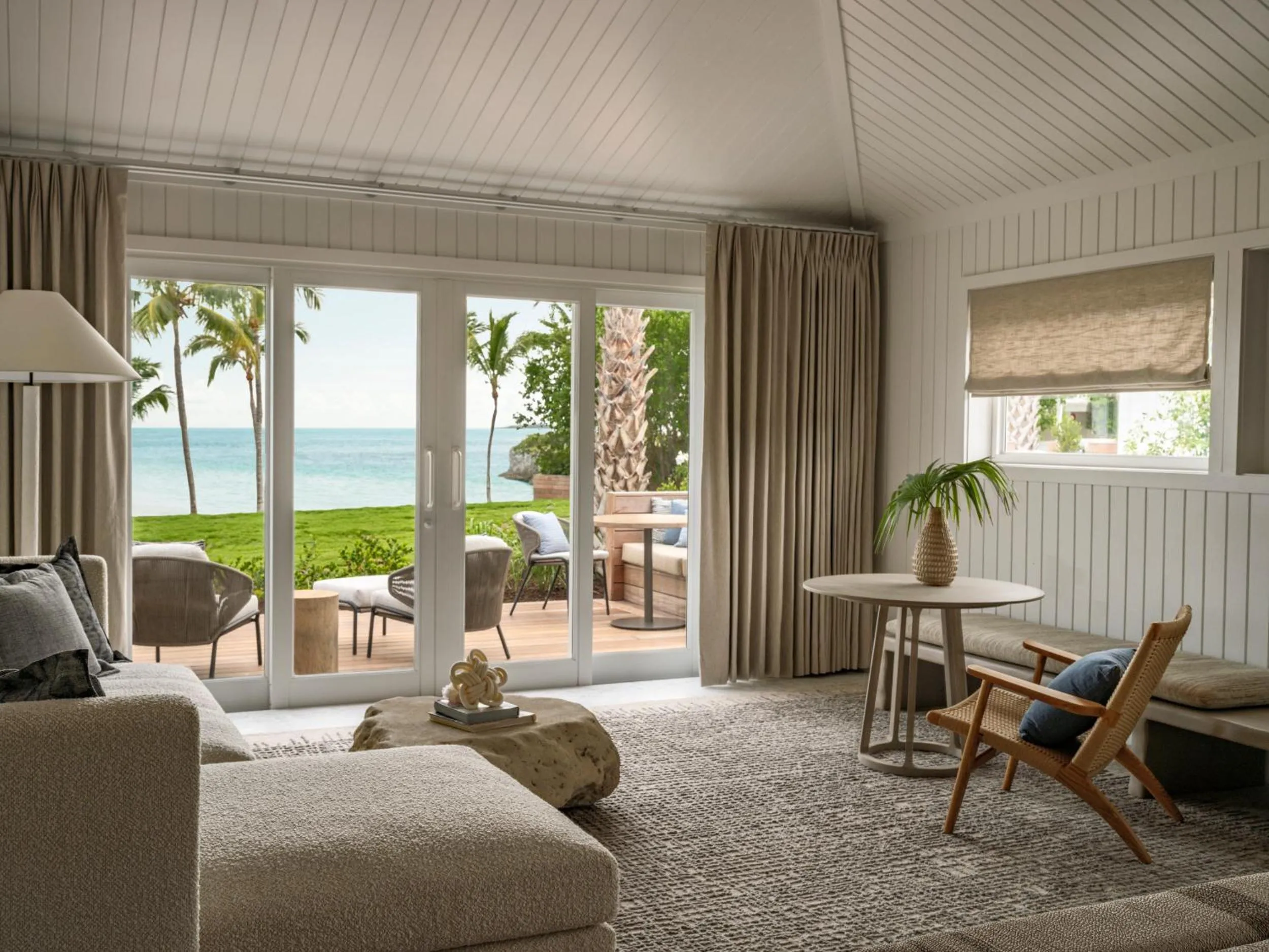 Living room in The Cove Eleuthera