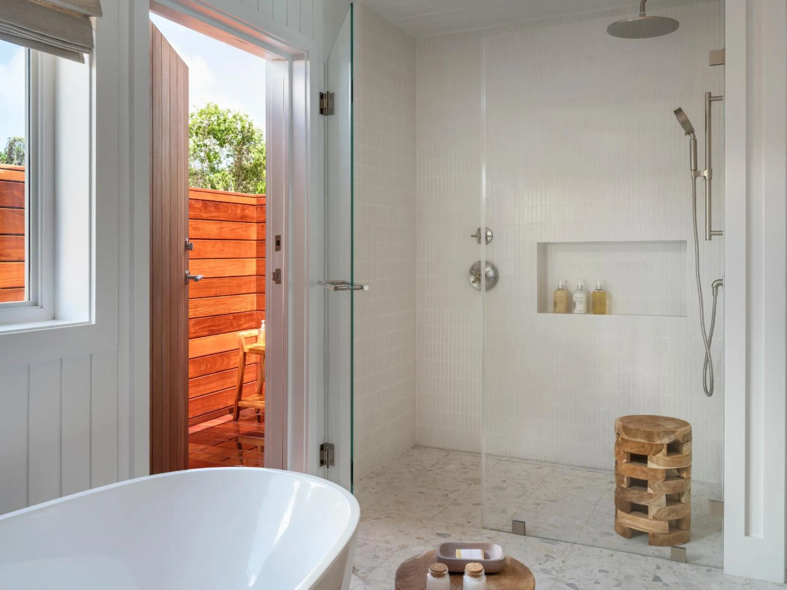 Shower in The Cove Eleuthera