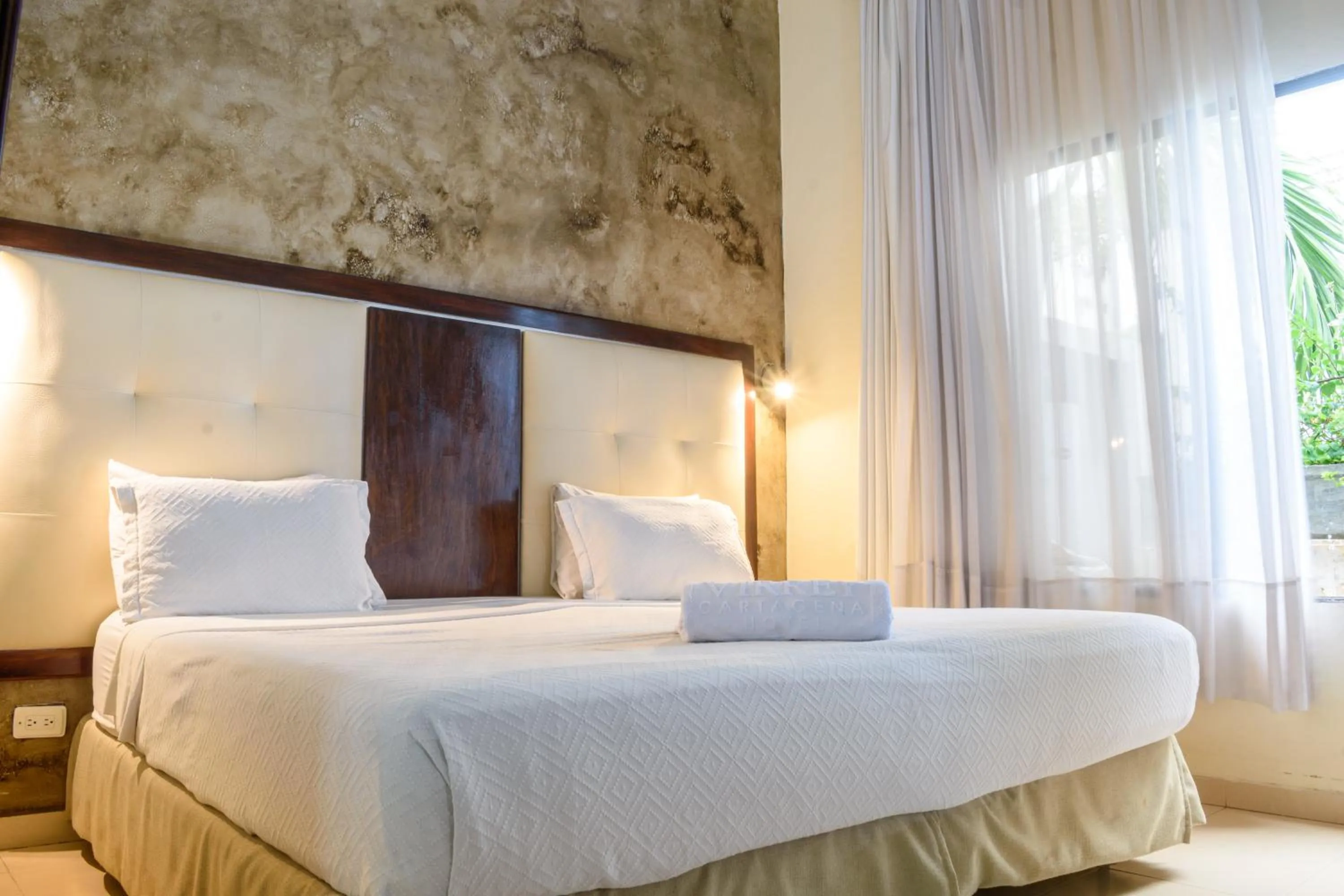 Bed in Hotel Virrey Cartagena