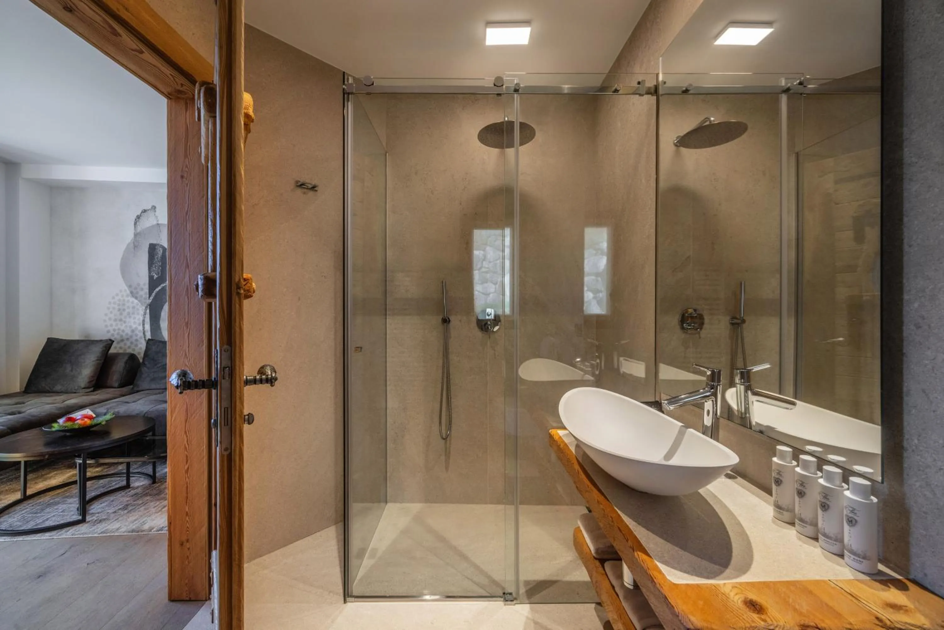 Bathroom in Hotel Chalet Al Foss - Adults Only