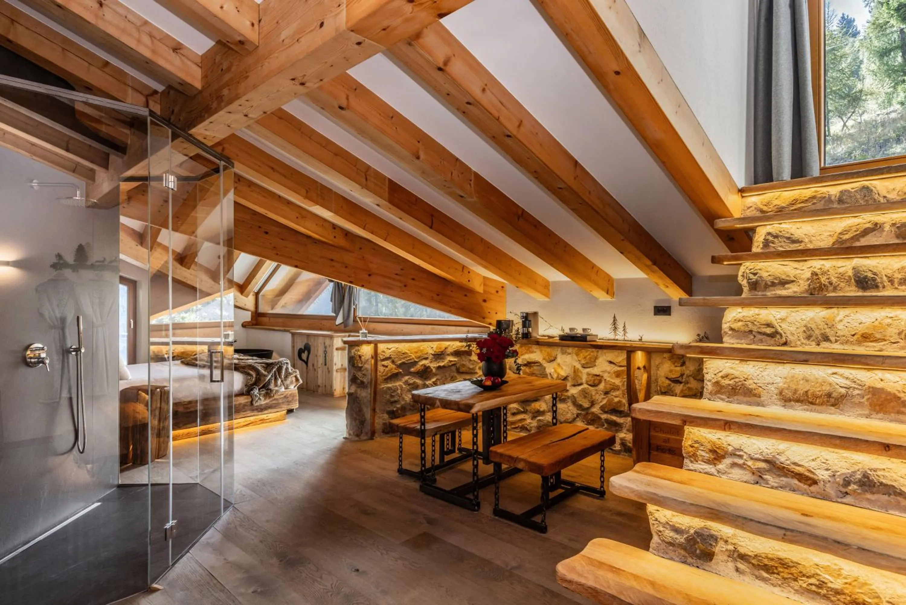 Living room in Hotel Chalet Al Foss - Adults Only