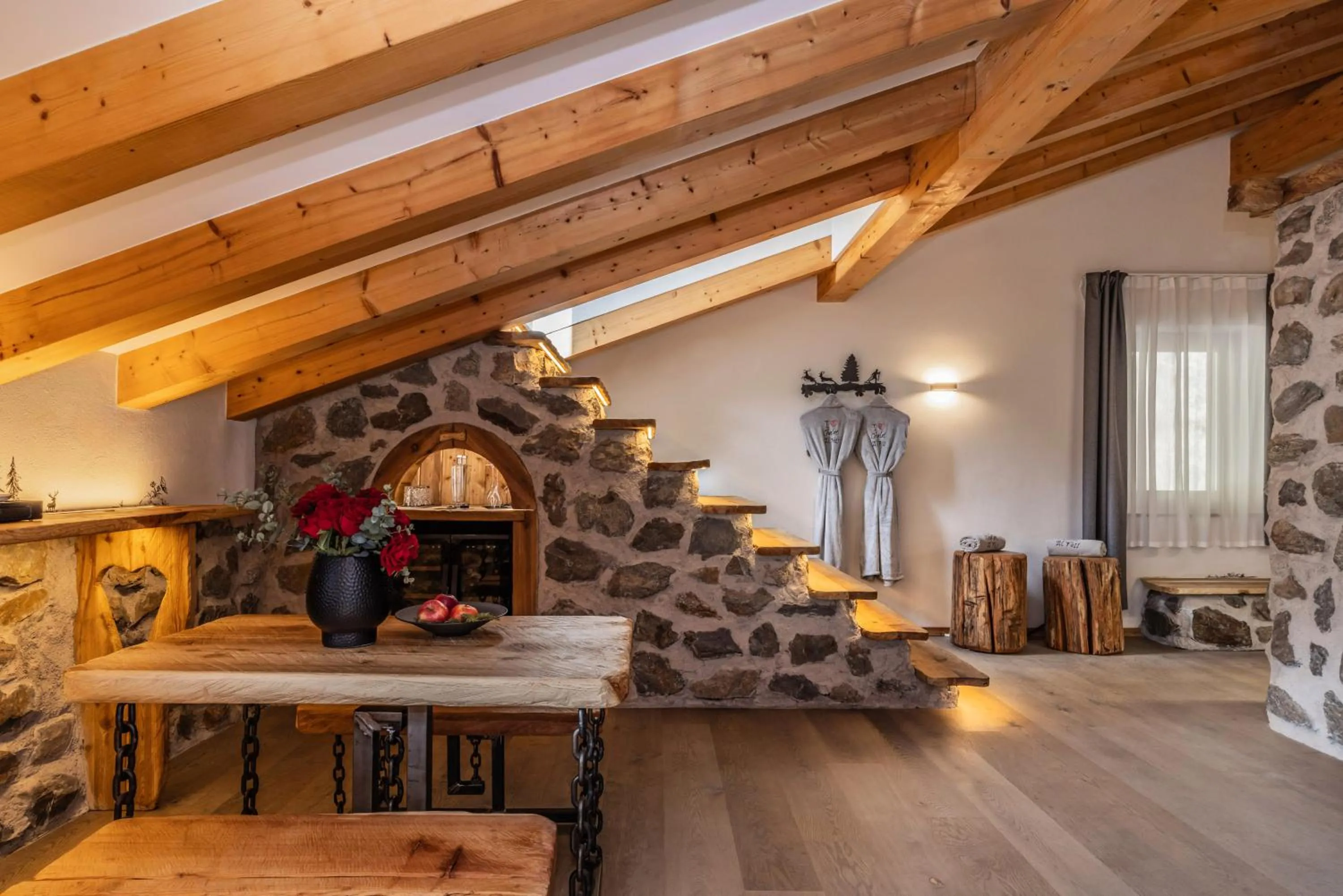 Living room in Hotel Chalet Al Foss - Adults Only