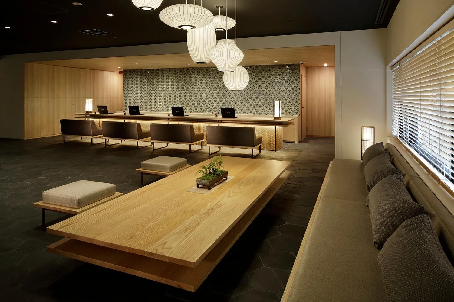 Lobby or reception in hotel kanra kyoto