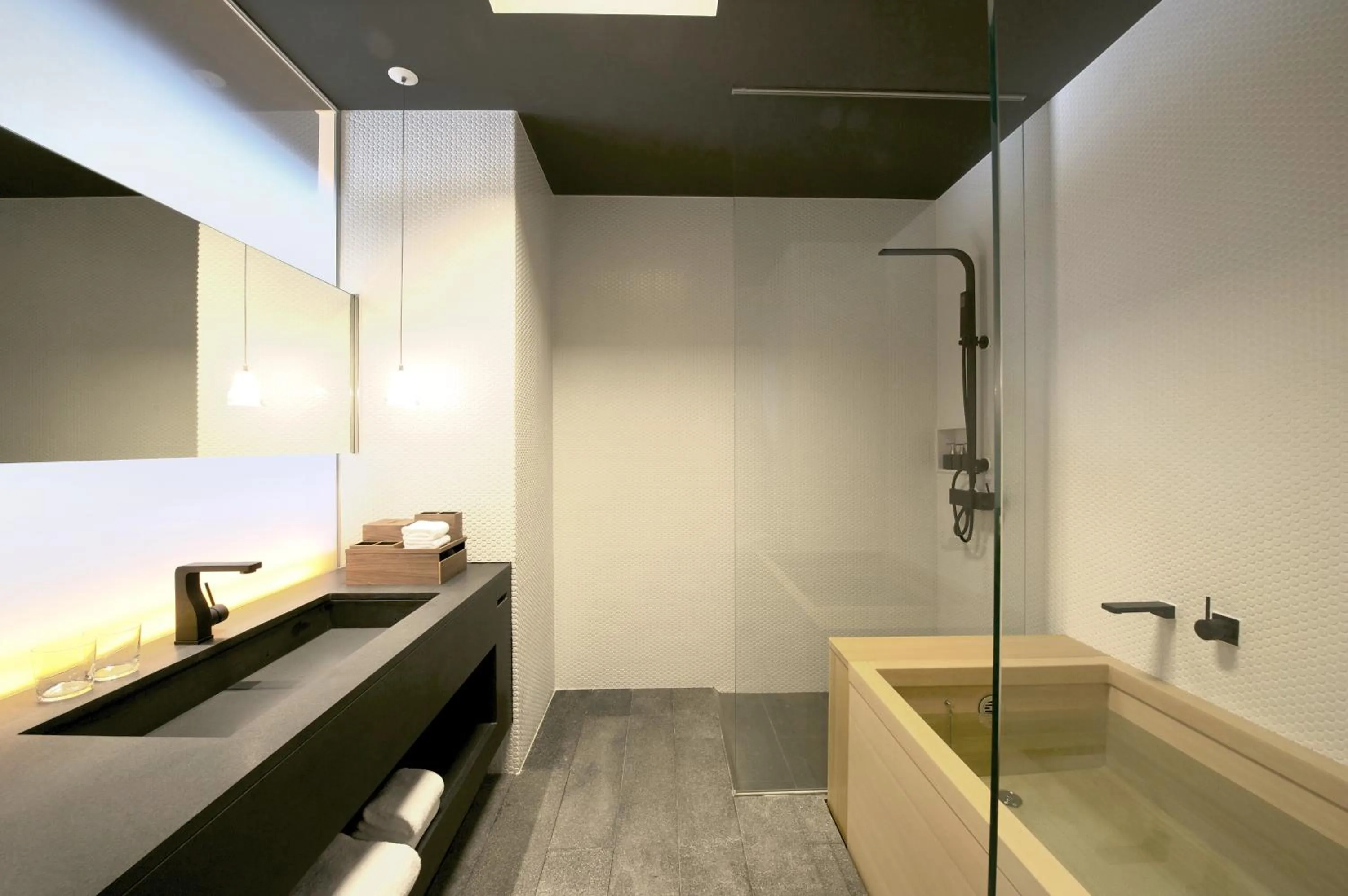 Bathroom in hotel kanra kyoto