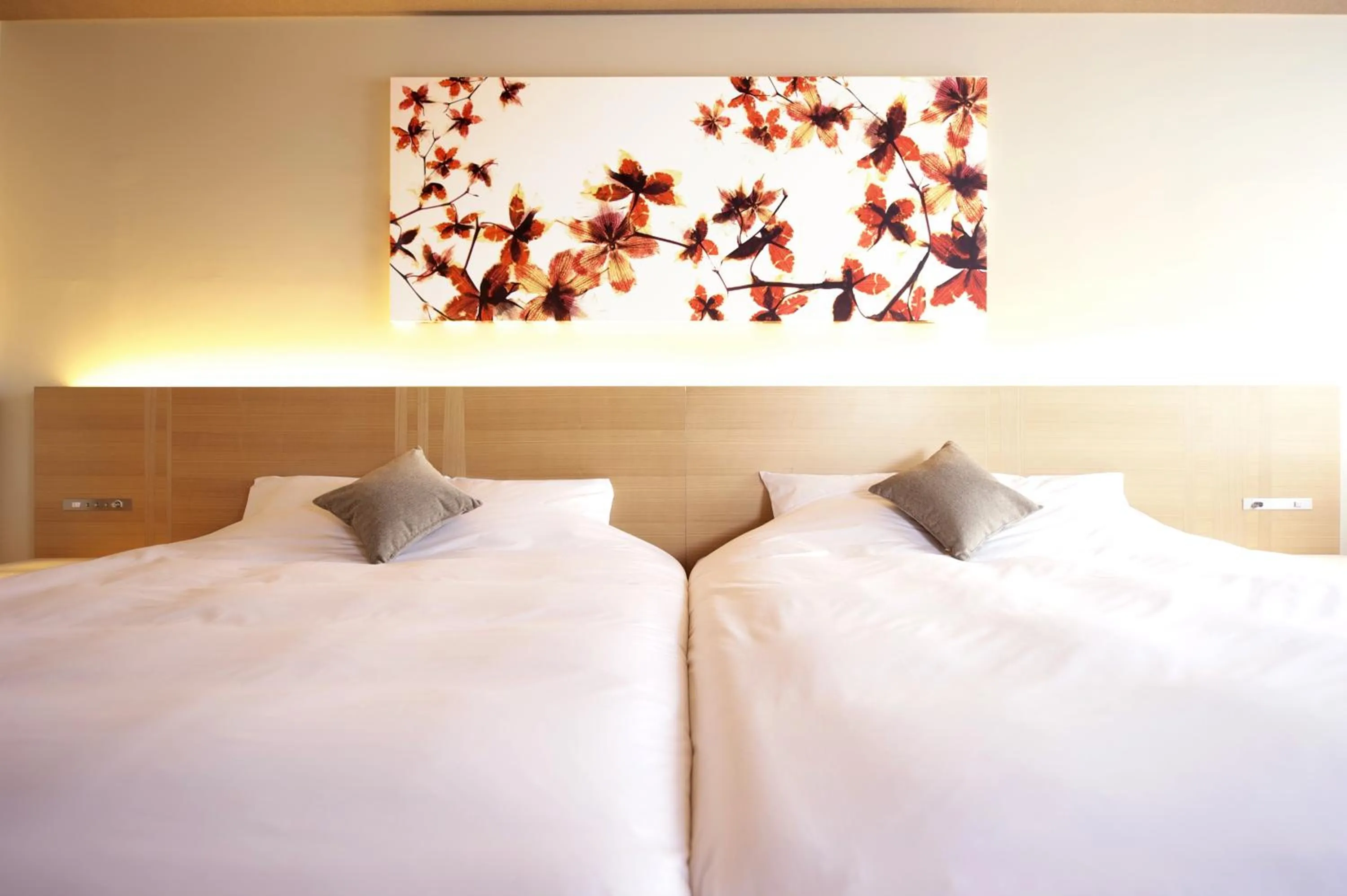 Bed in hotel kanra kyoto