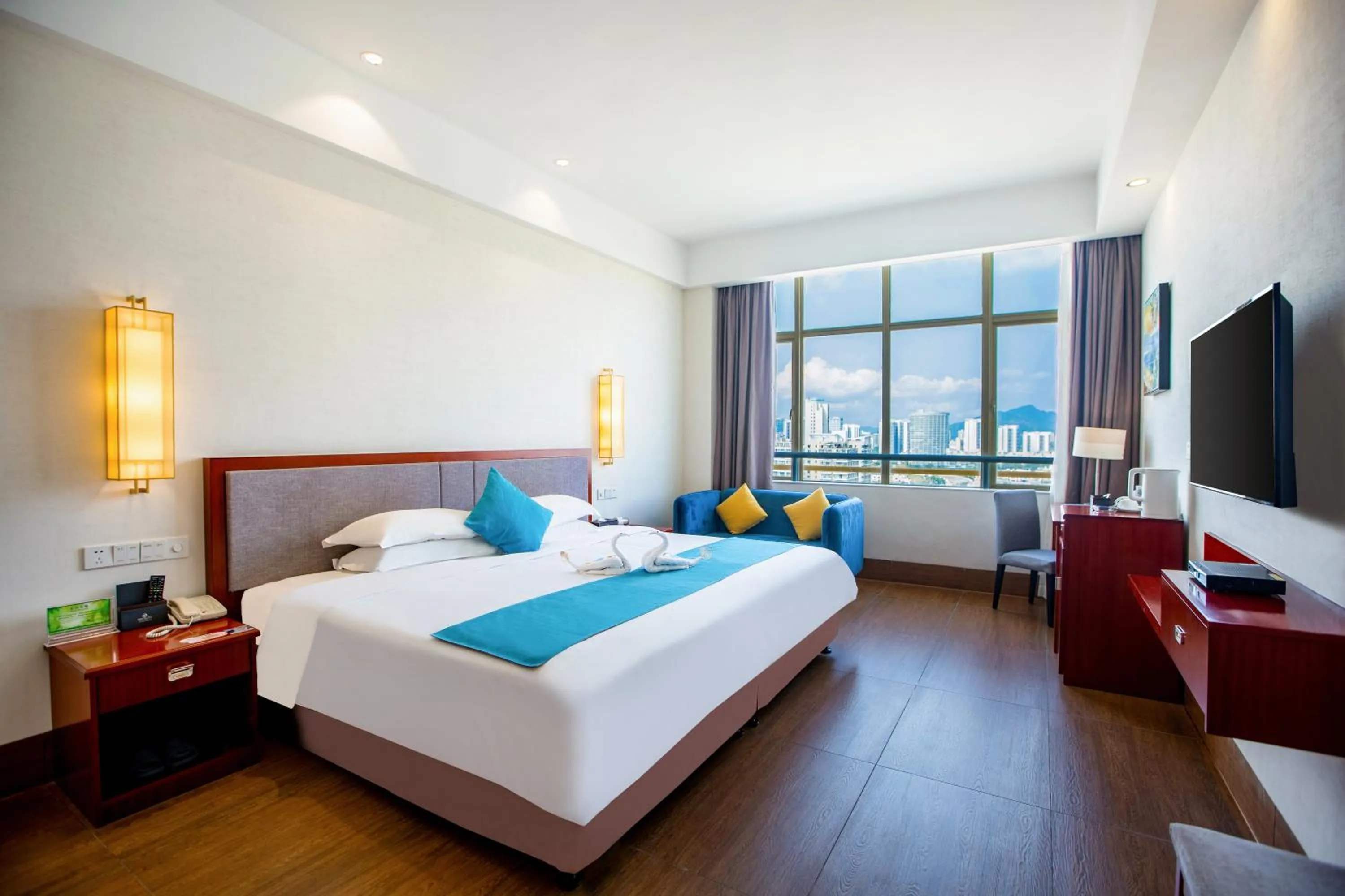 Bed in Shengyi Holiday Villa Hotel