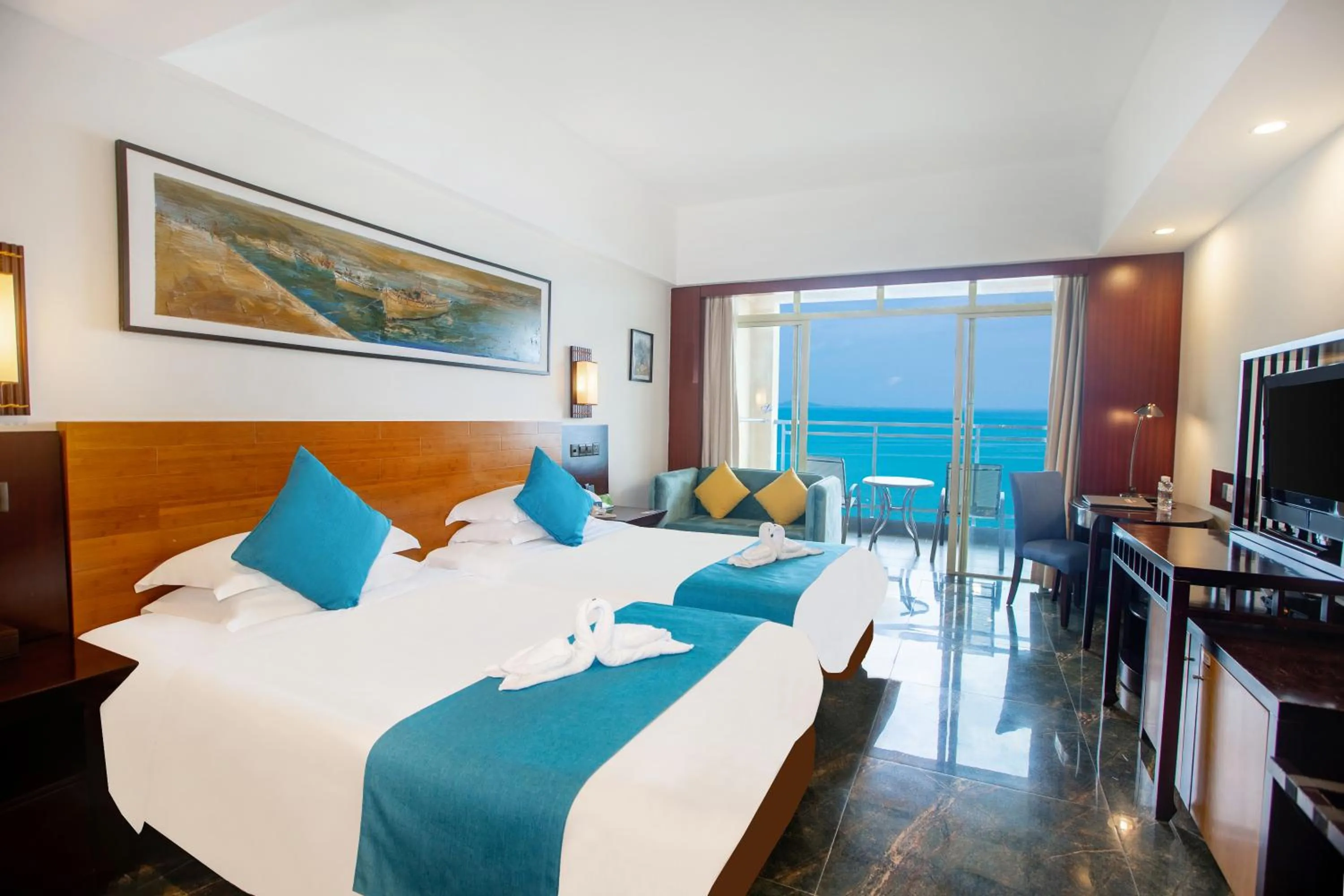 Bed in Shengyi Holiday Villa Hotel