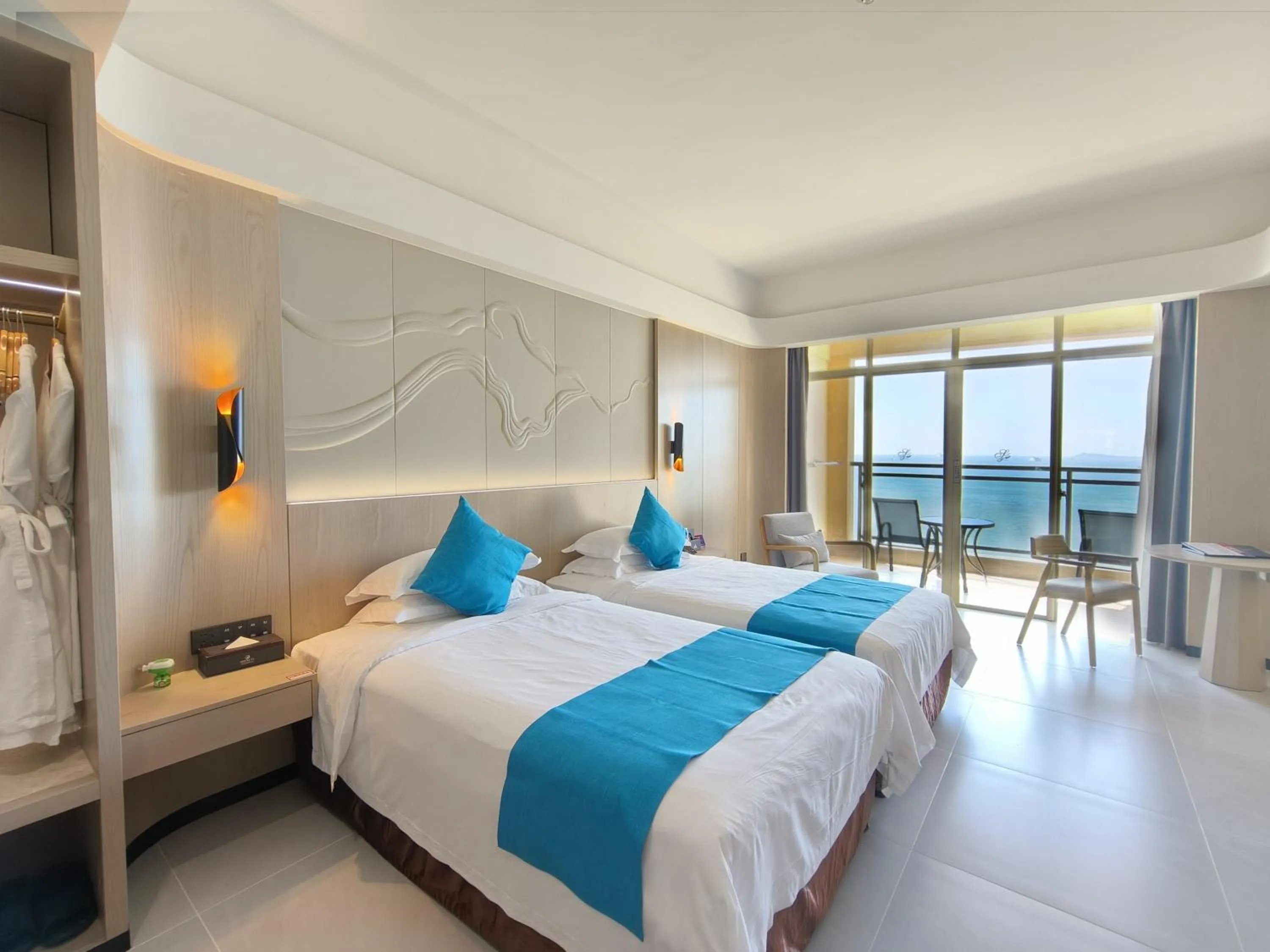 Bed in Shengyi Holiday Villa Hotel