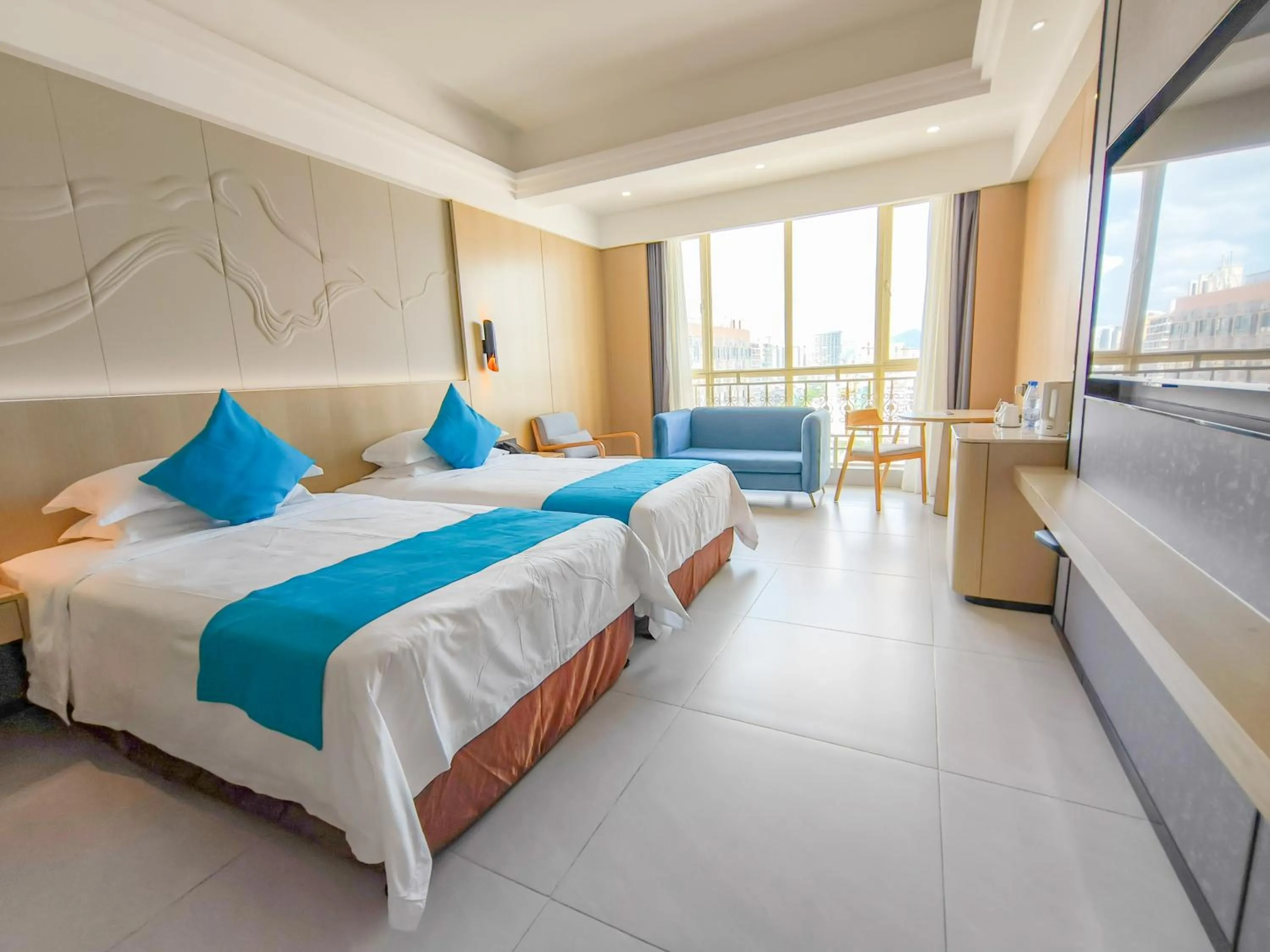 Bed in Shengyi Holiday Villa Hotel