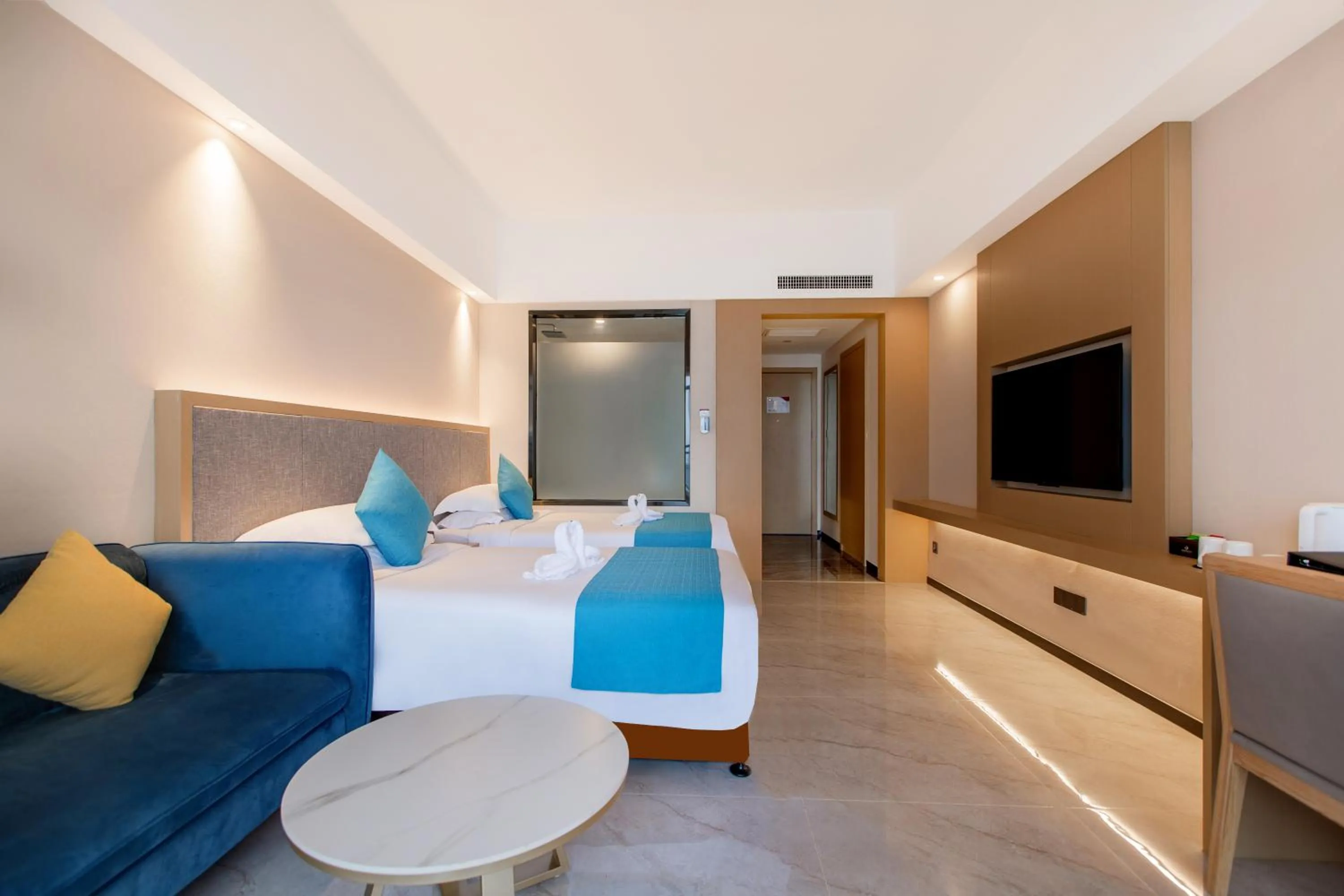 Bed in Shengyi Holiday Villa Hotel