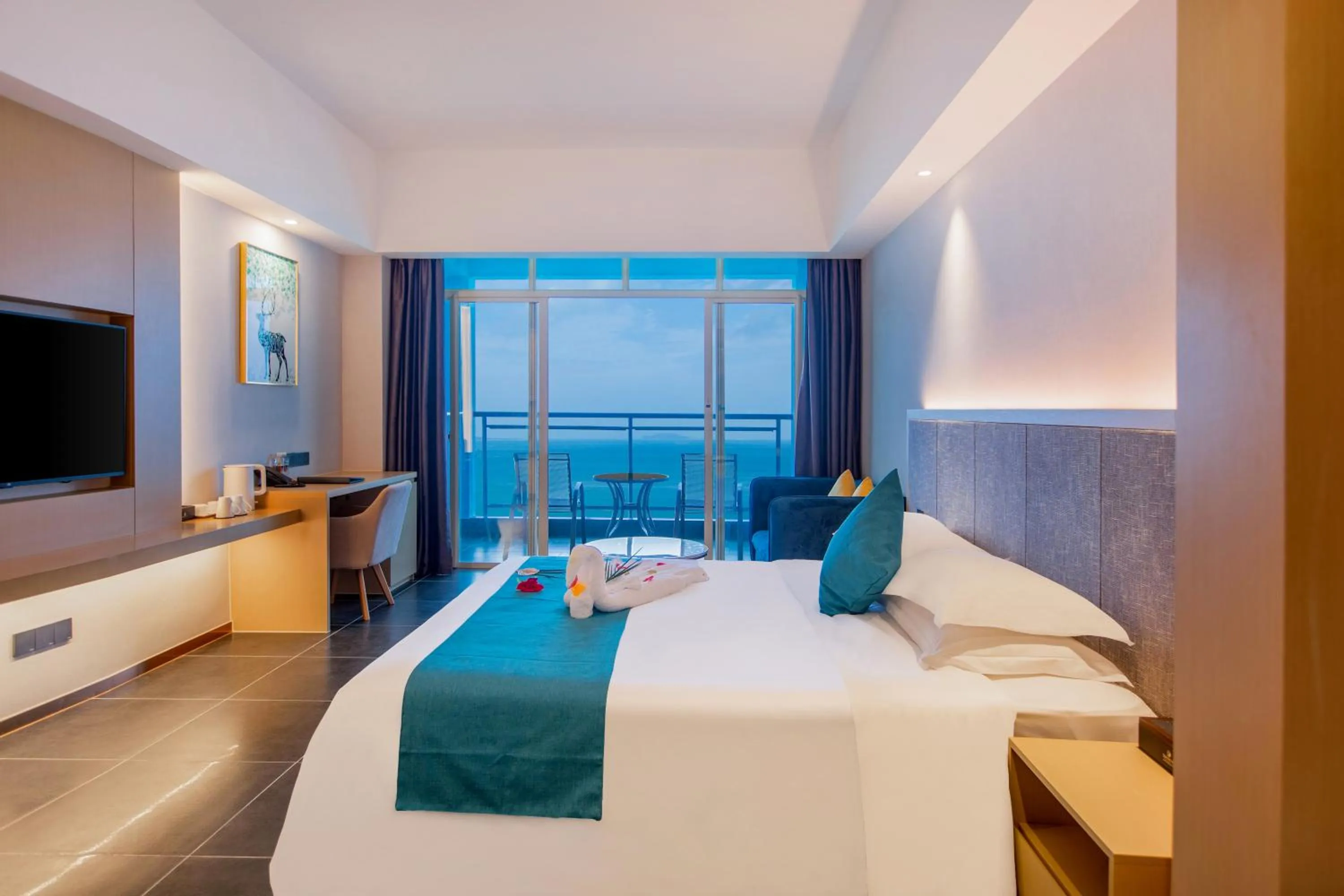 Bed in Shengyi Holiday Villa Hotel