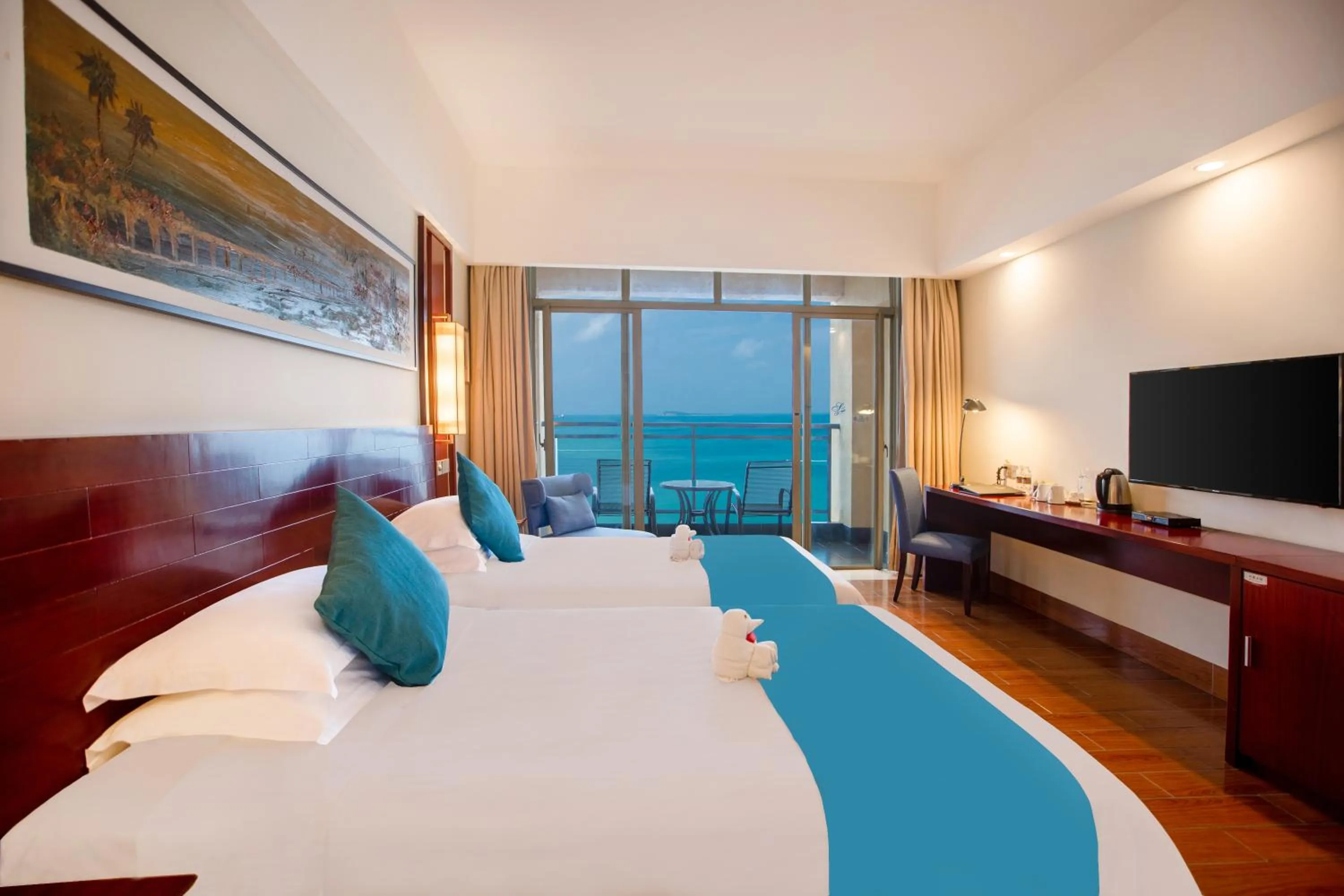 Photo of the whole room, Bed in Shengyi Holiday Villa Hotel