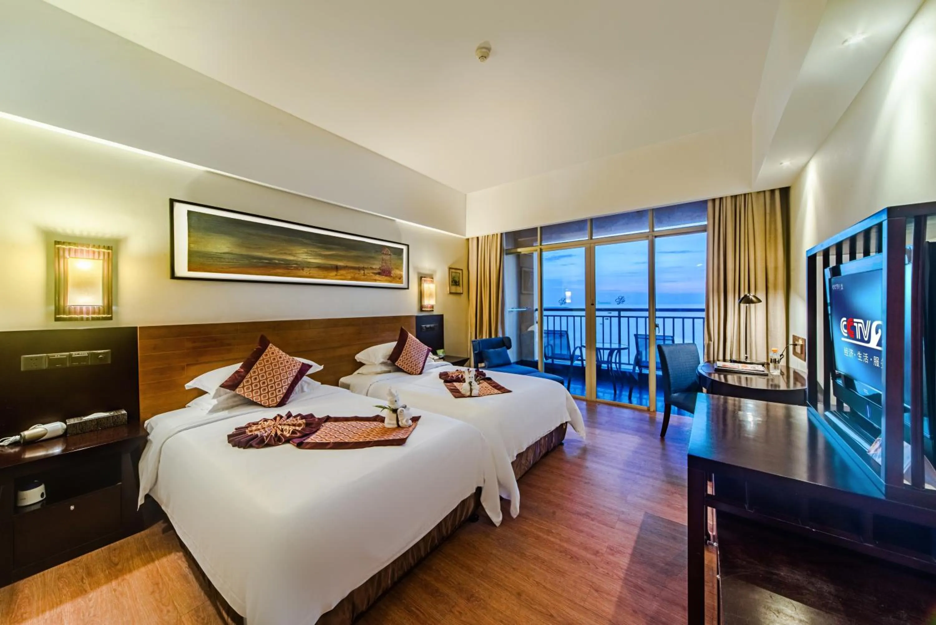 Sea view, Bed in Shengyi Holiday Villa Hotel