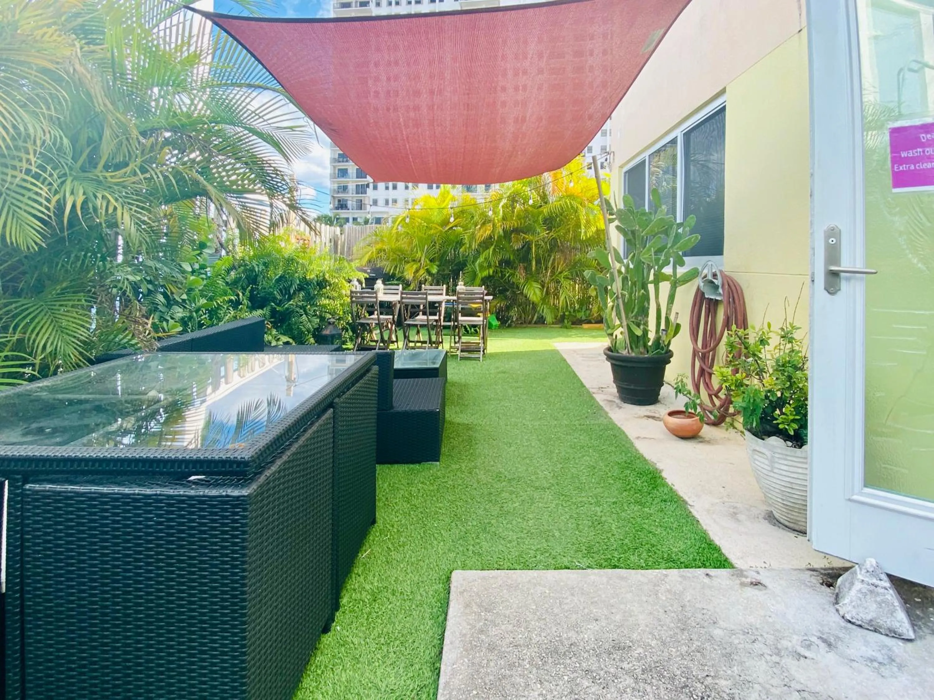 Patio in Hollywood Beachfront House