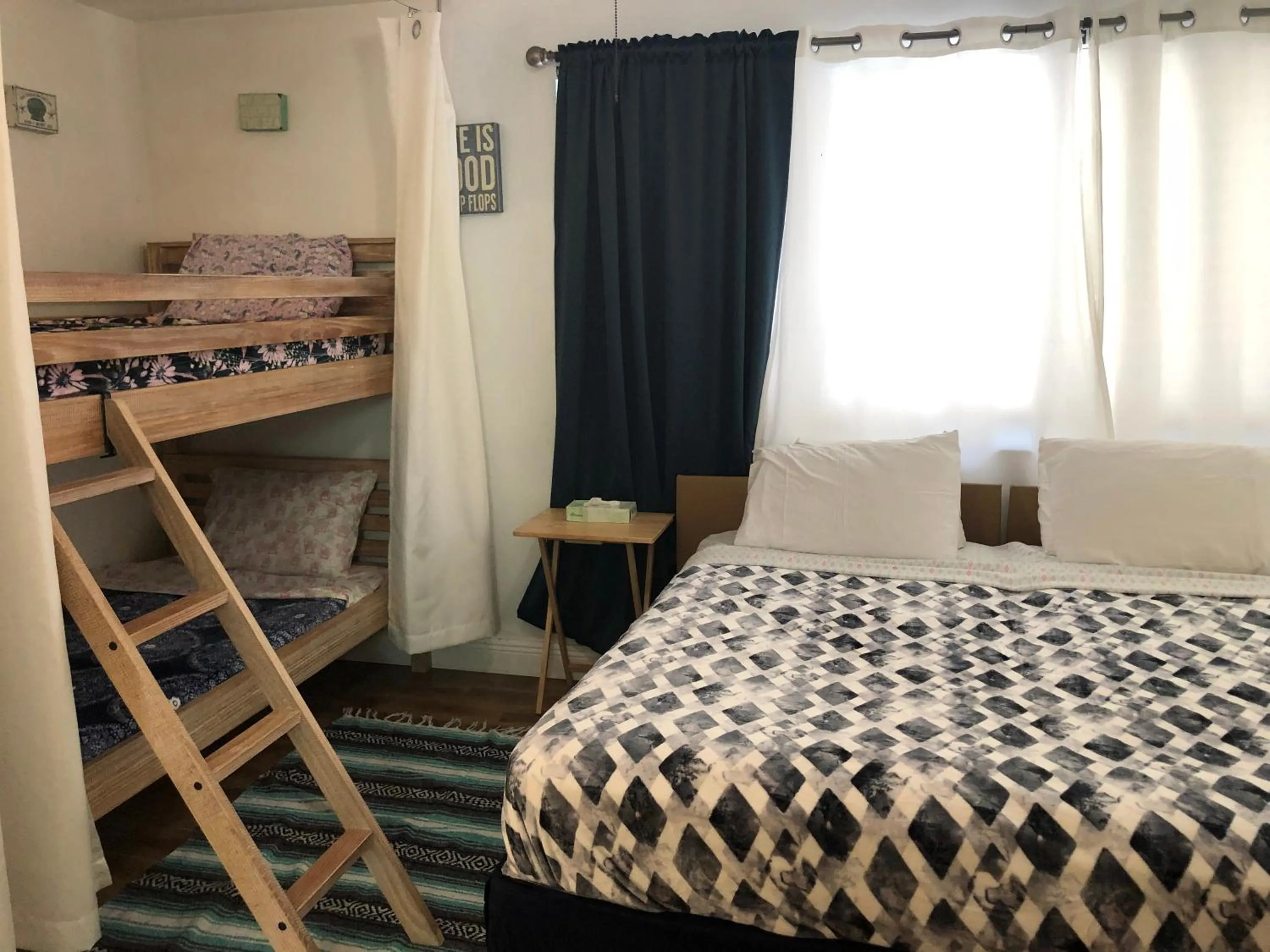 Bed in Hollywood Beachfront House