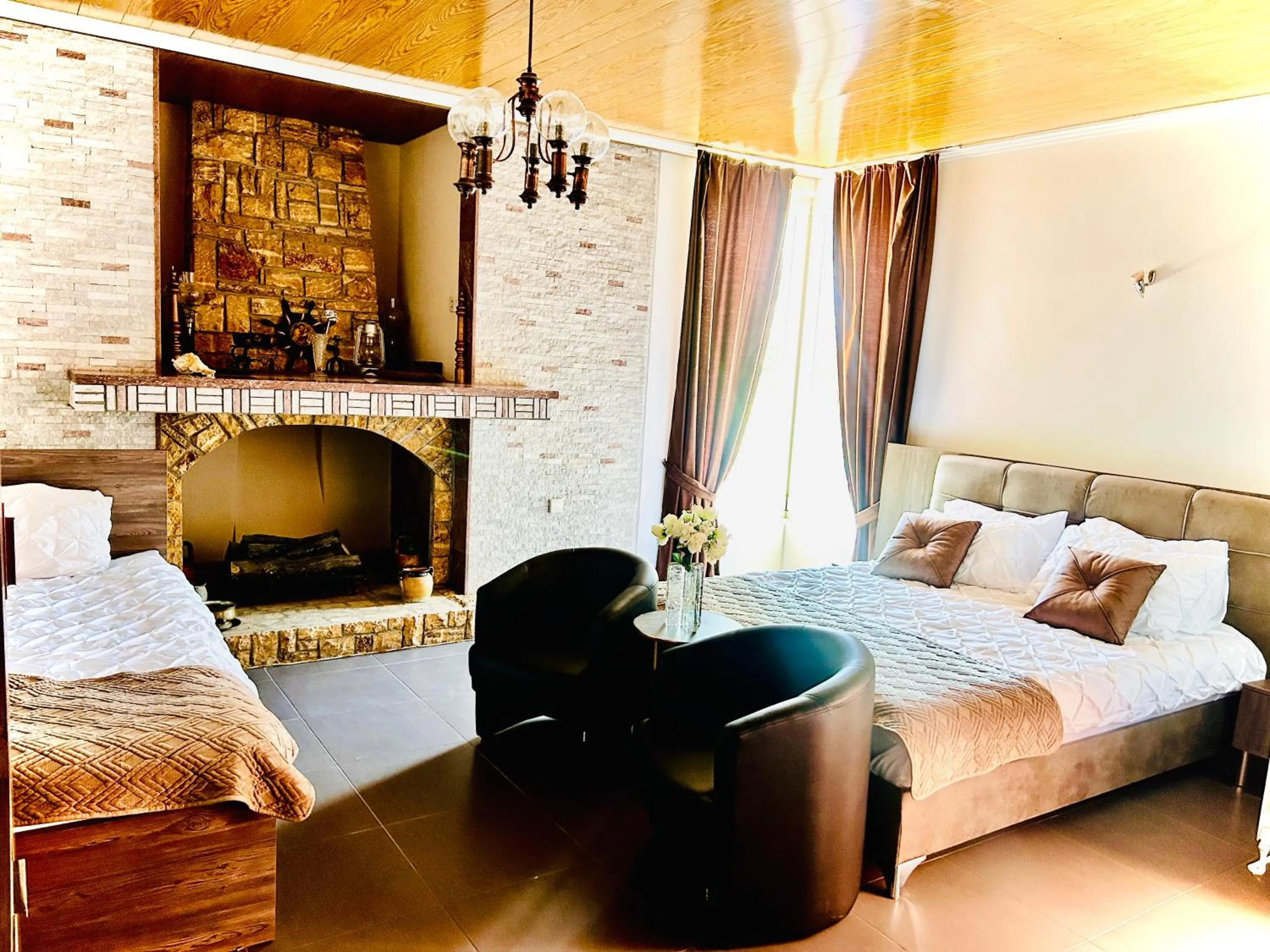 Bed in Hotel Lagadin