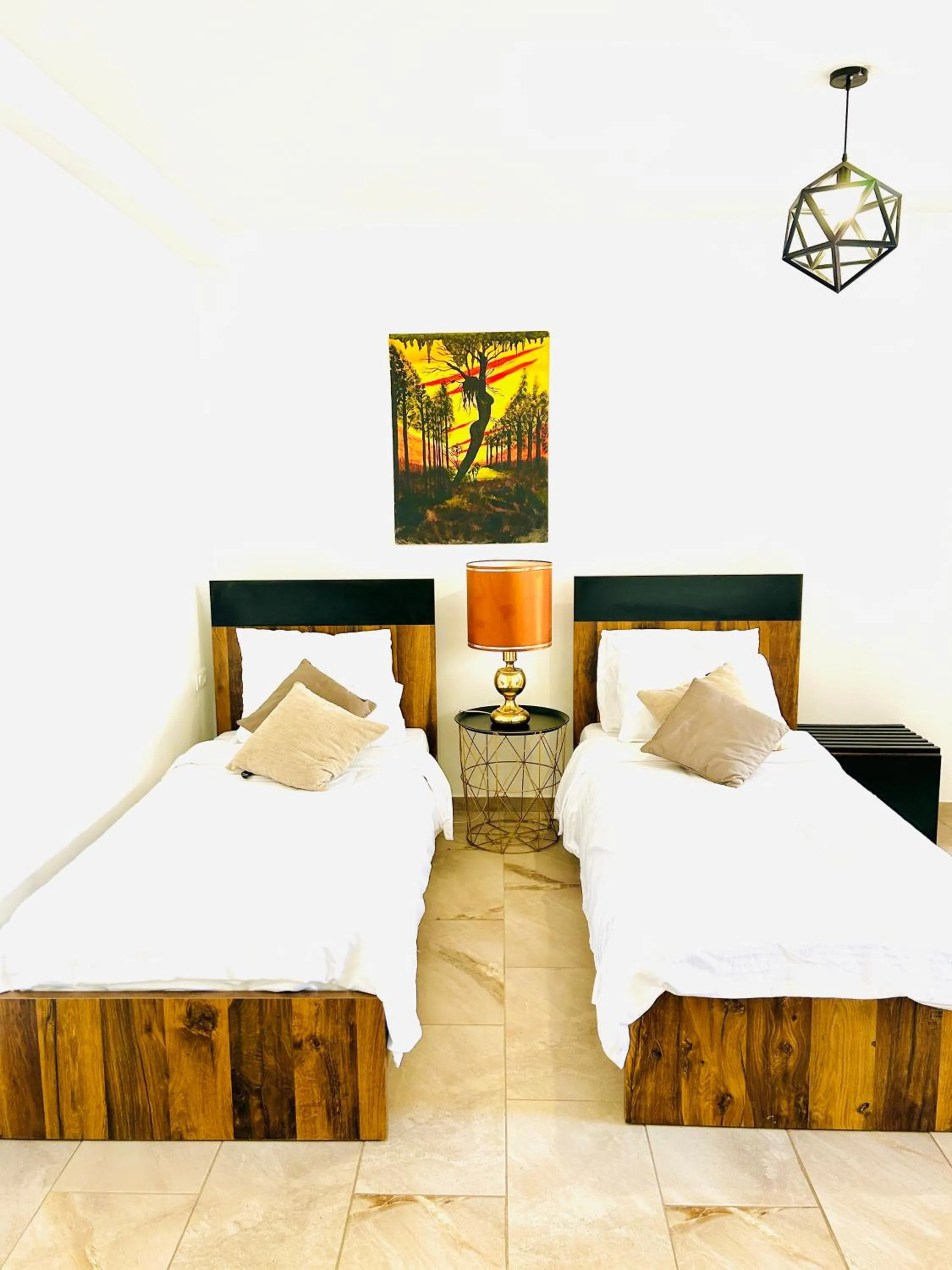 Bed in Hotel Lagadin