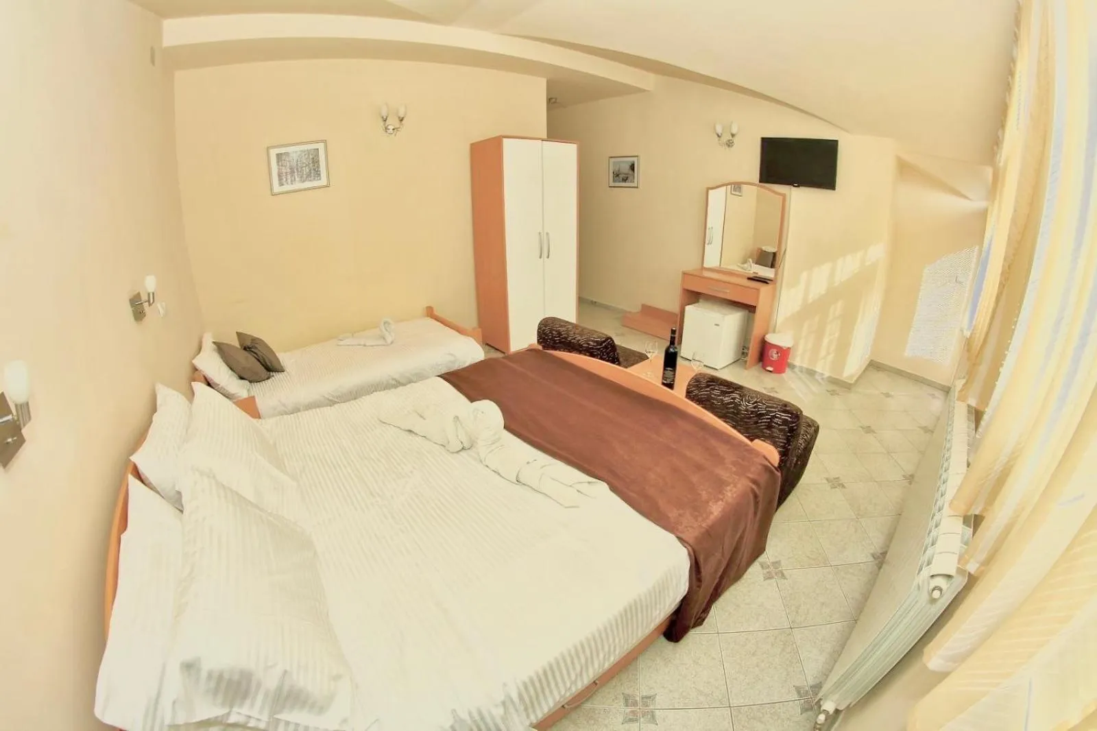 Bed in Hotel Lagadin