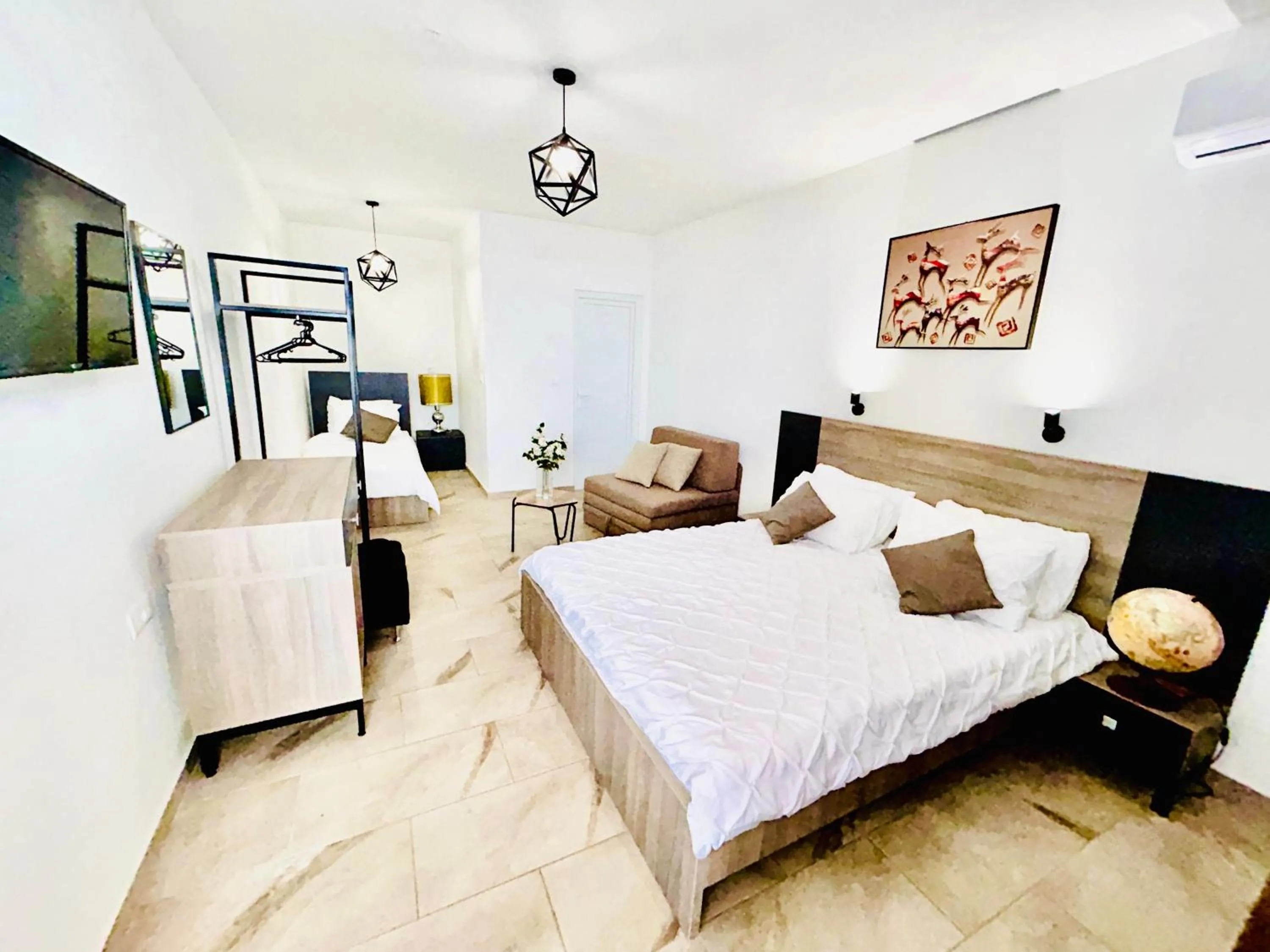 Bed in Hotel Lagadin