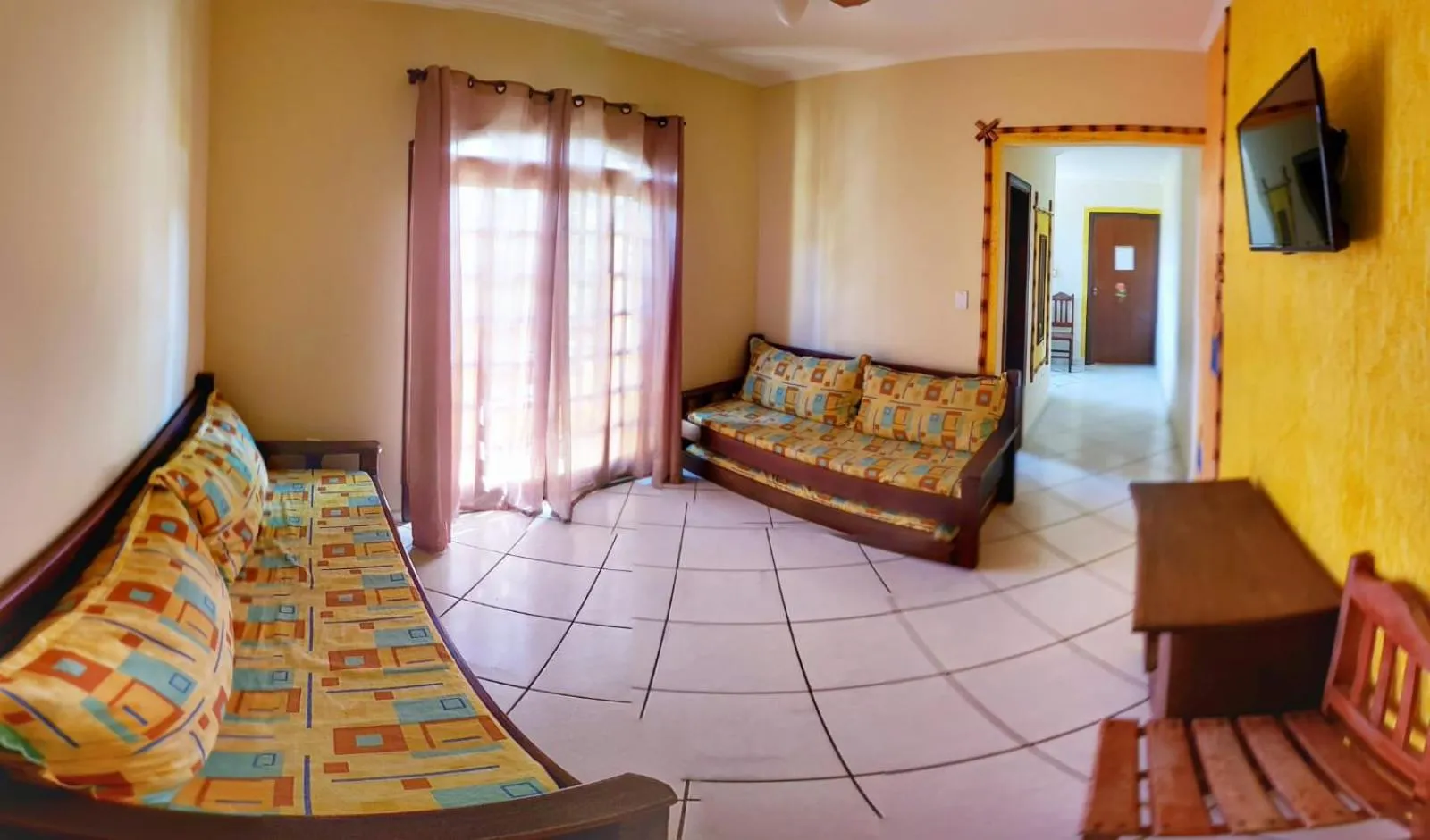 Bed in Peruíbe Suíte Flat Hotel