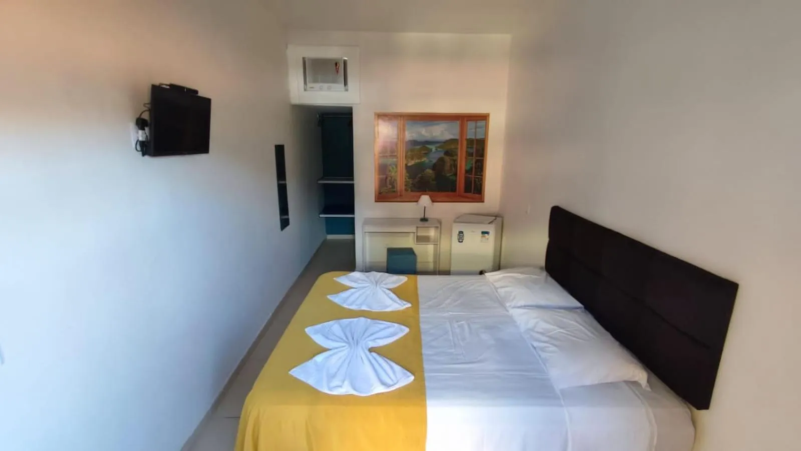 Bed in Peruíbe Suíte Flat Hotel