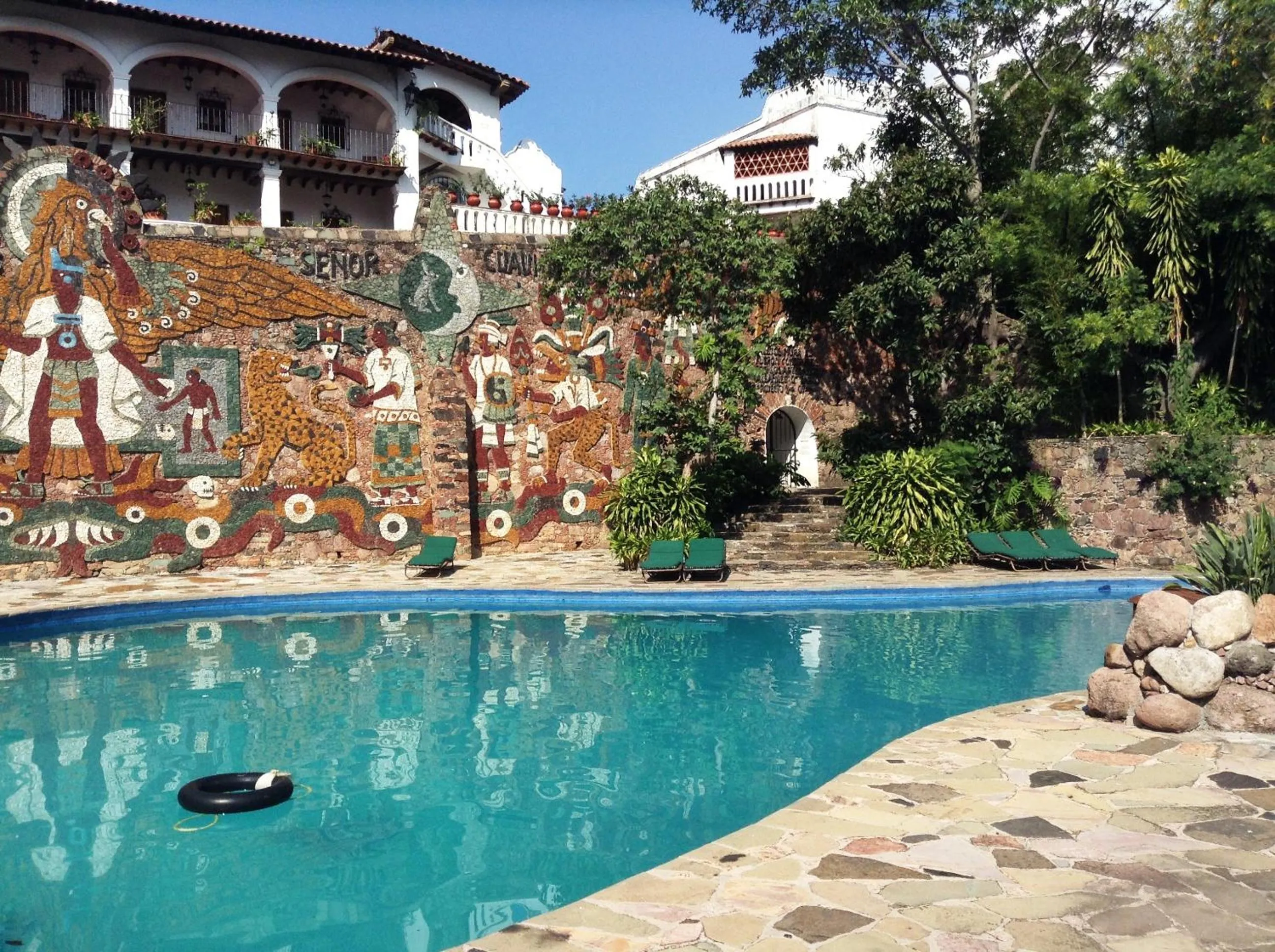 Swimming pool in Posada de la Mision, Hotel Museo y Jardin