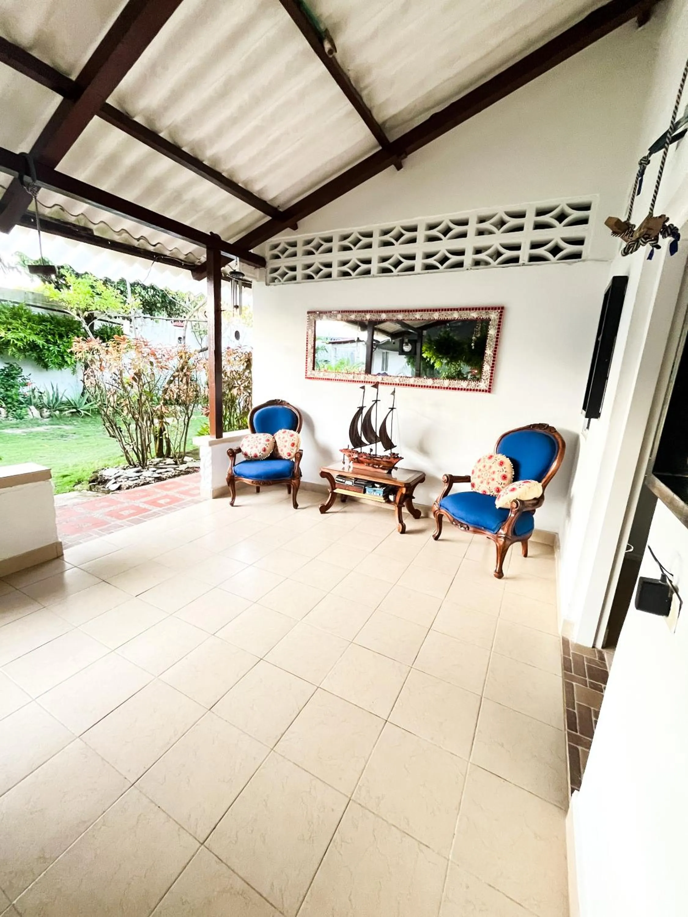 Seating area in Hostal del Mar - Tolu
