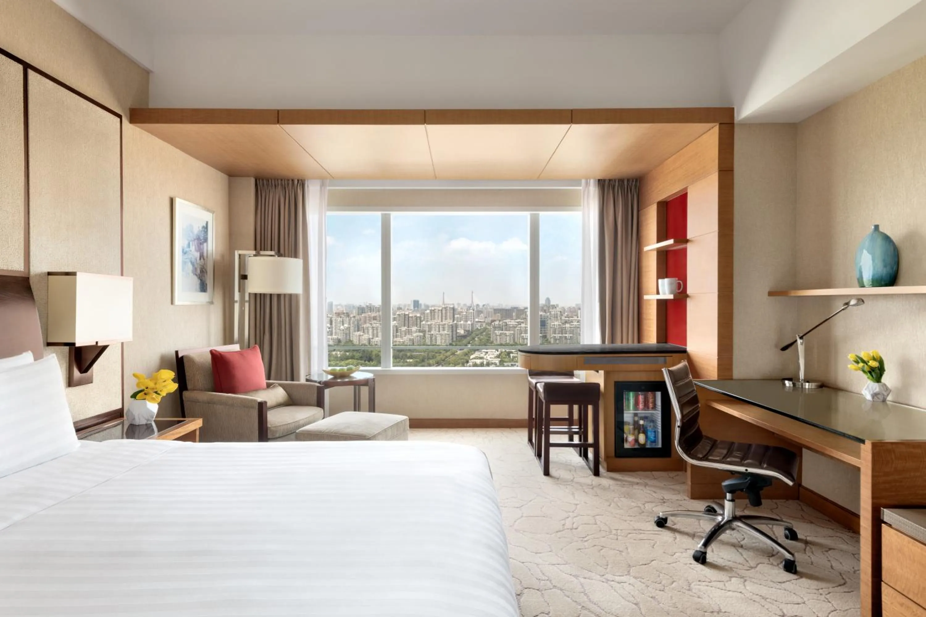 Bed in Kerry Hotel Pudong, Shanghai