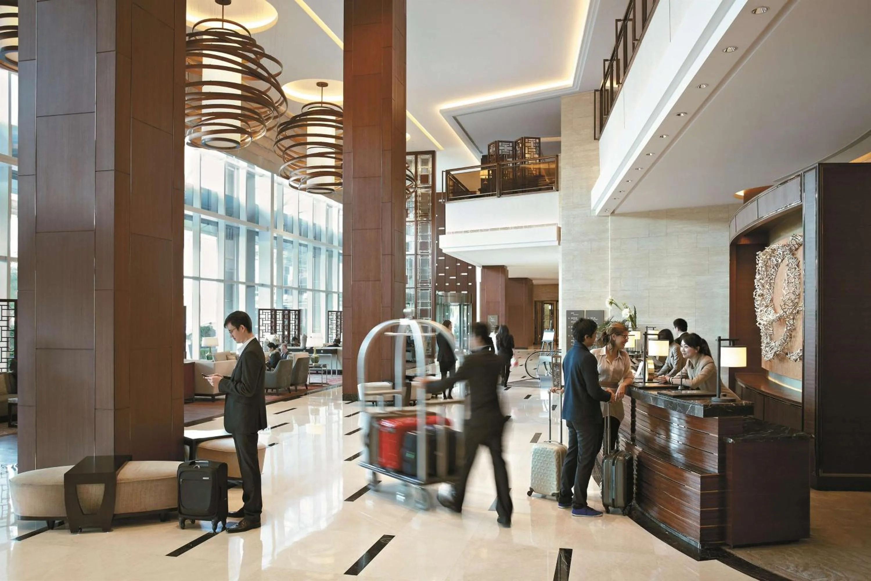 Lobby or reception in Kerry Hotel Pudong, Shanghai