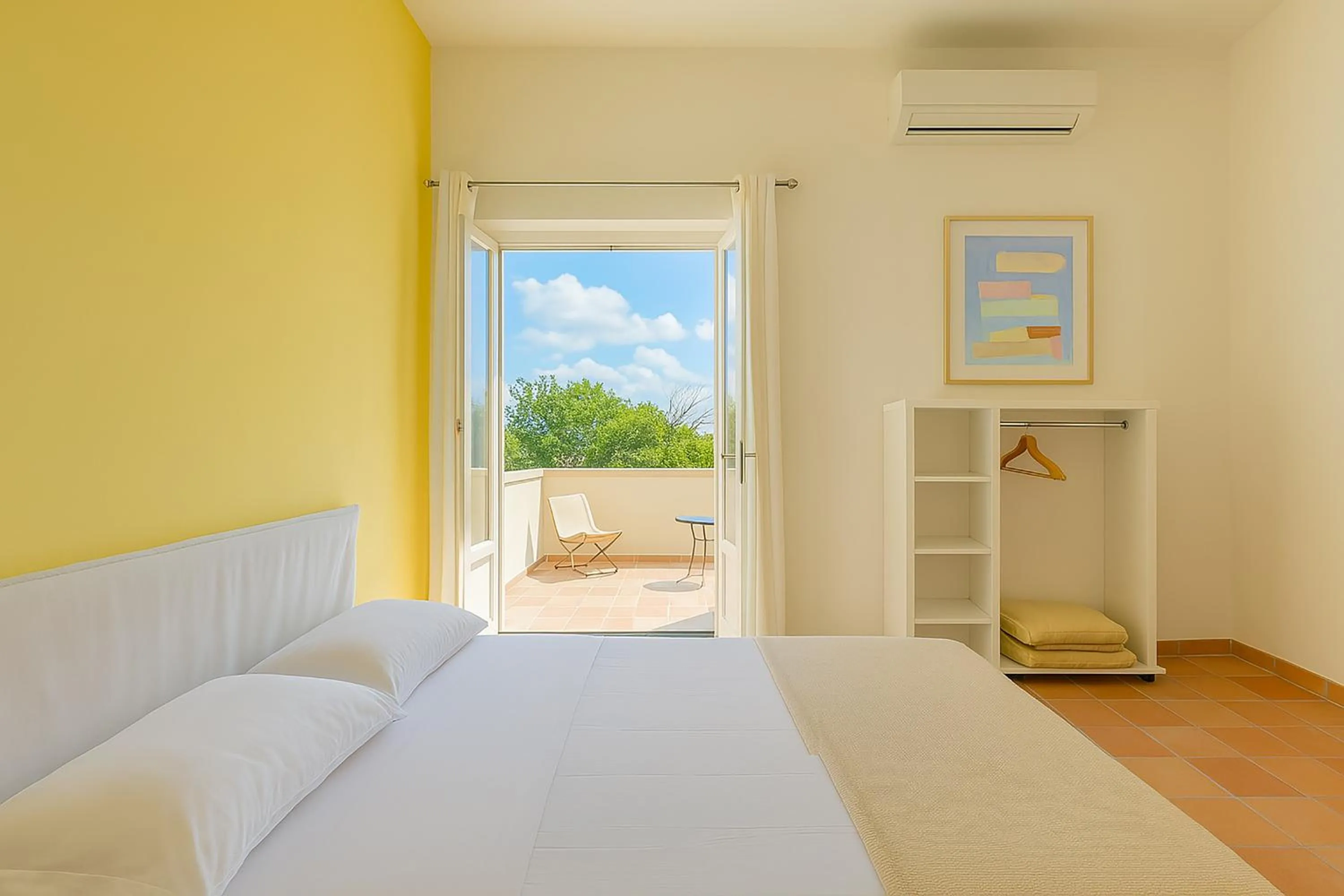 Bedroom, Bed in Le Grand Bleu - Gioia Apartments