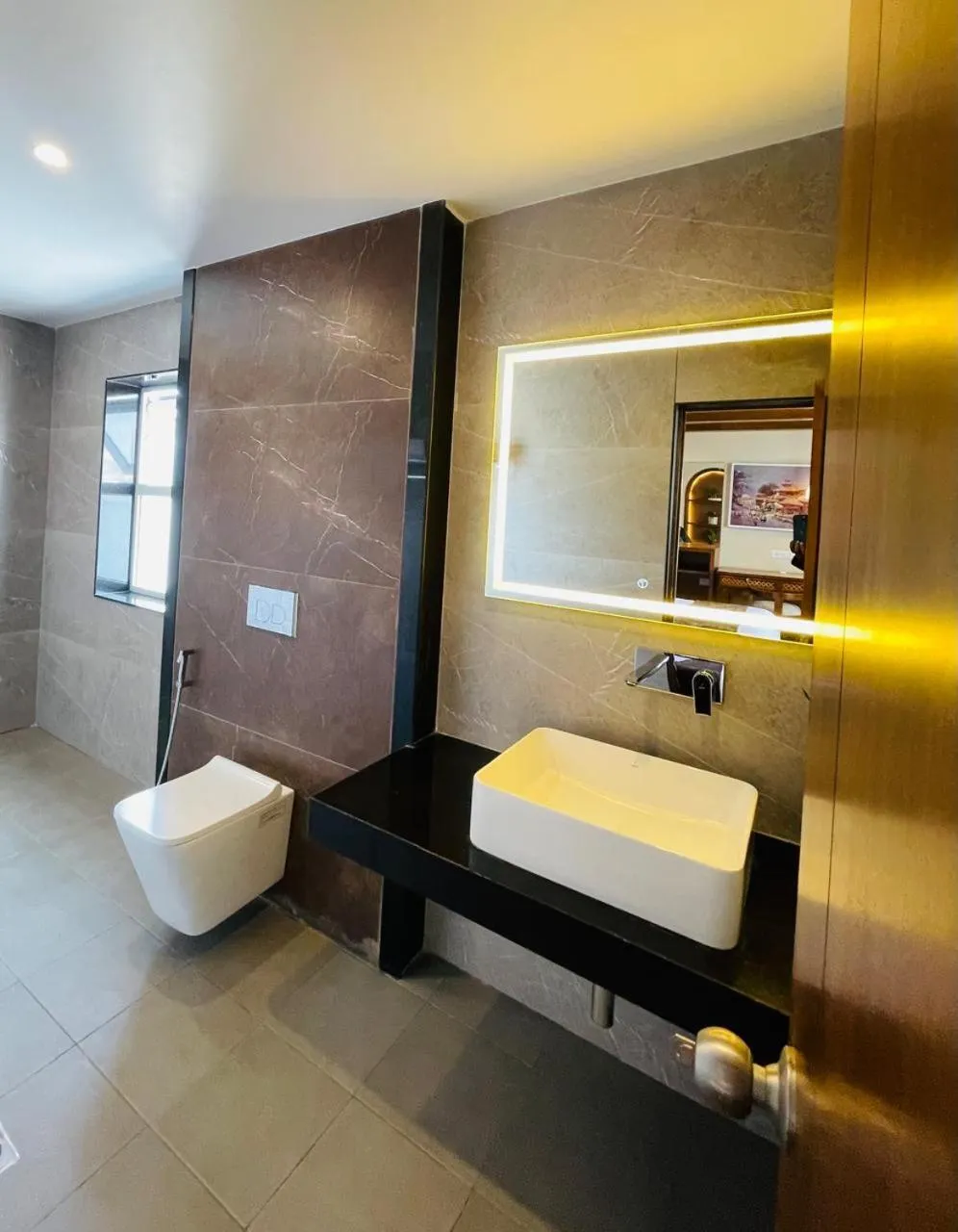 Bathroom in Timber House by Tara Group