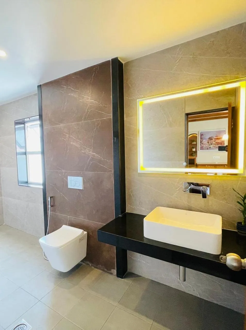 Toilet in Timber House by Tara Group
