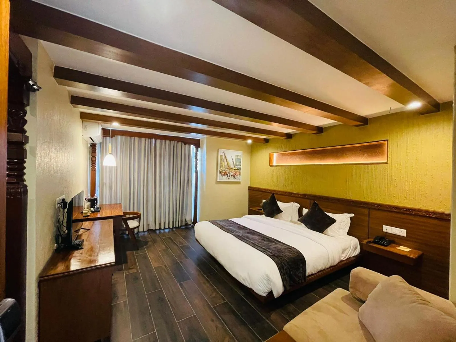 Bed in Timber House by Tara Group