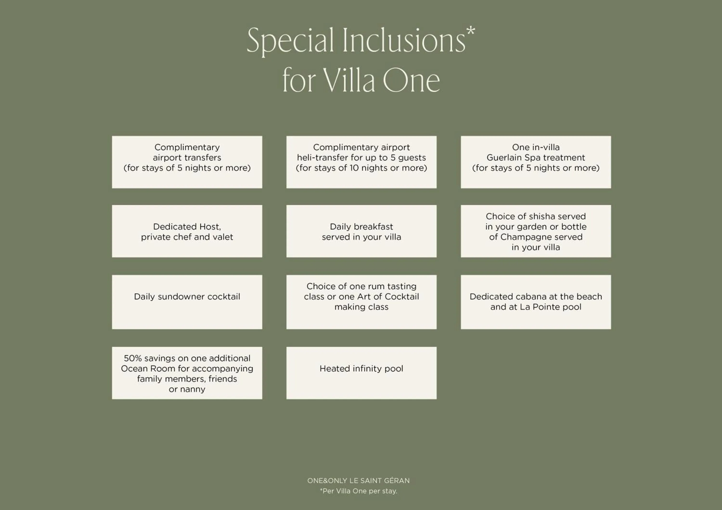 Bedroom in One&Only Le Saint Géran, Mauritius