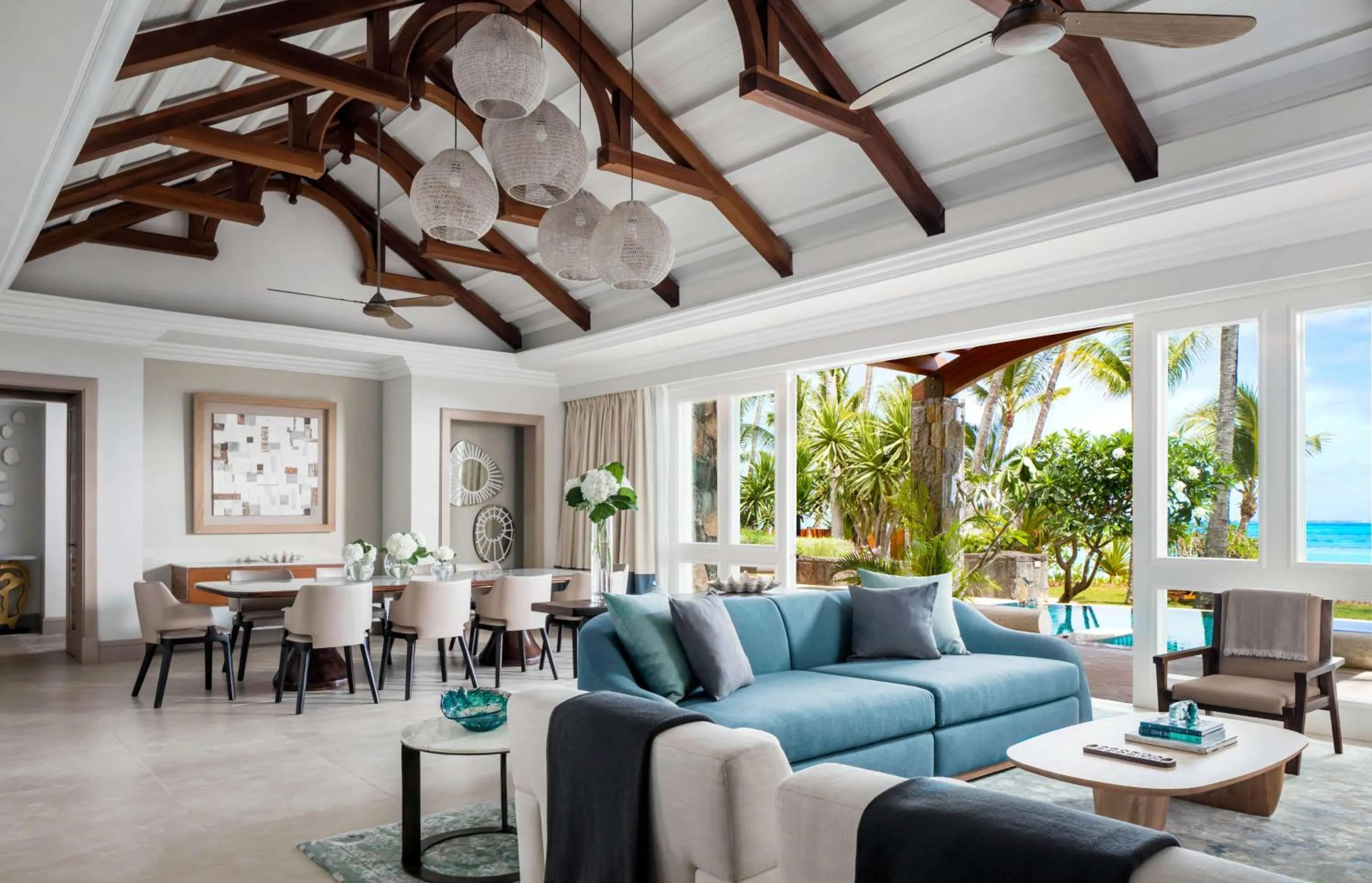 Living room in One&Only Le Saint Géran, Mauritius