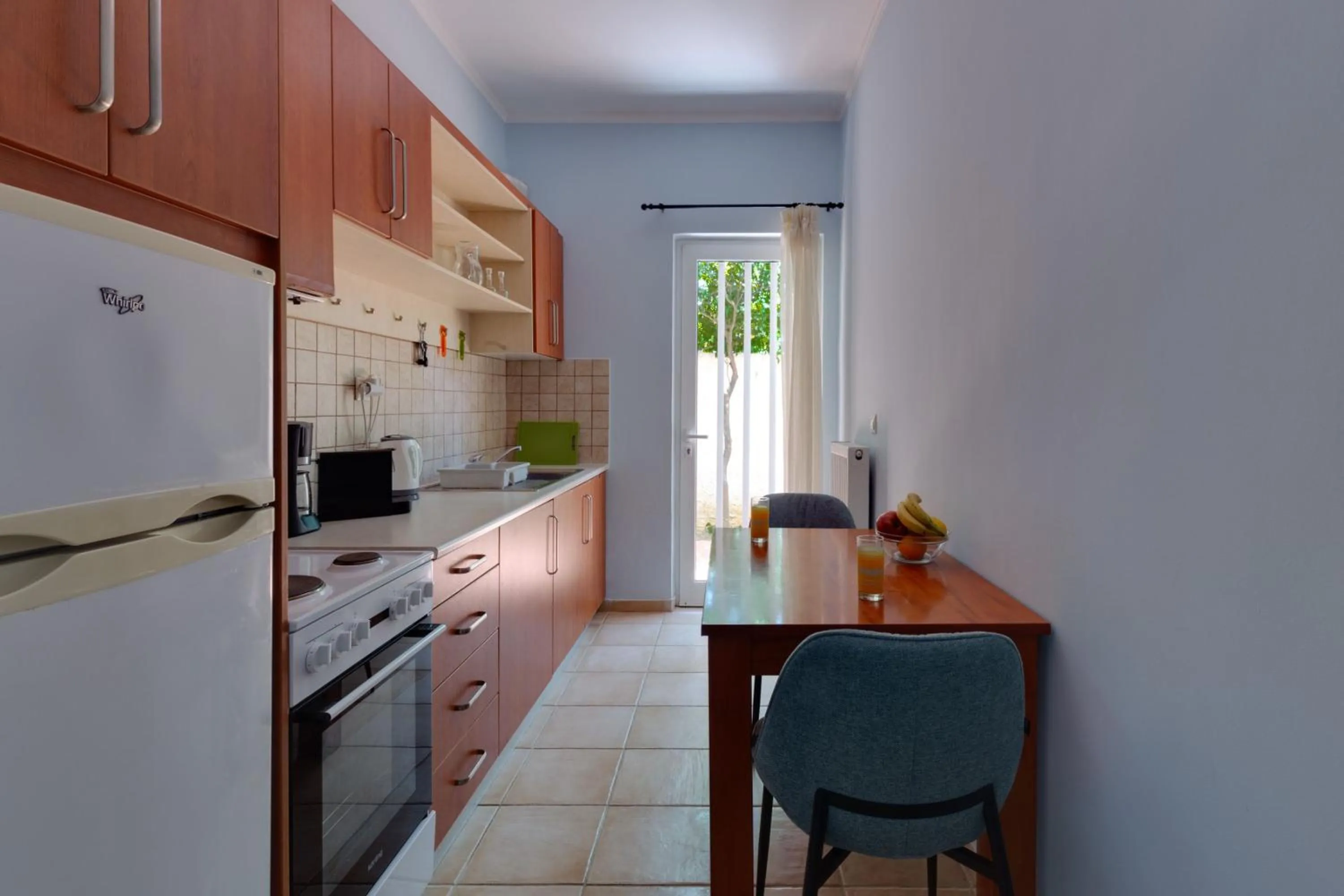 Kitchen or kitchenette in Villa Armonia Chania