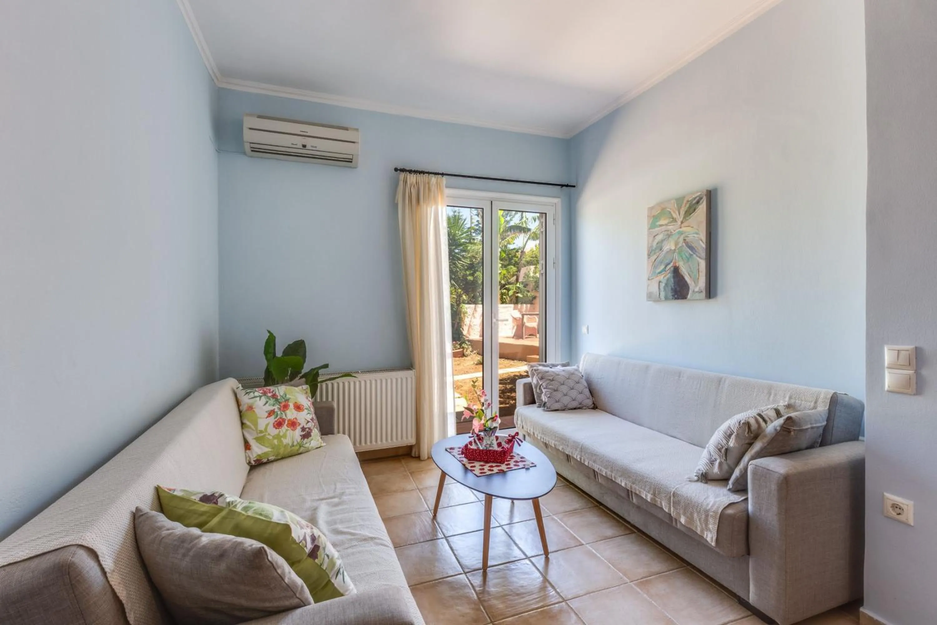 Living room in Villa Armonia Chania