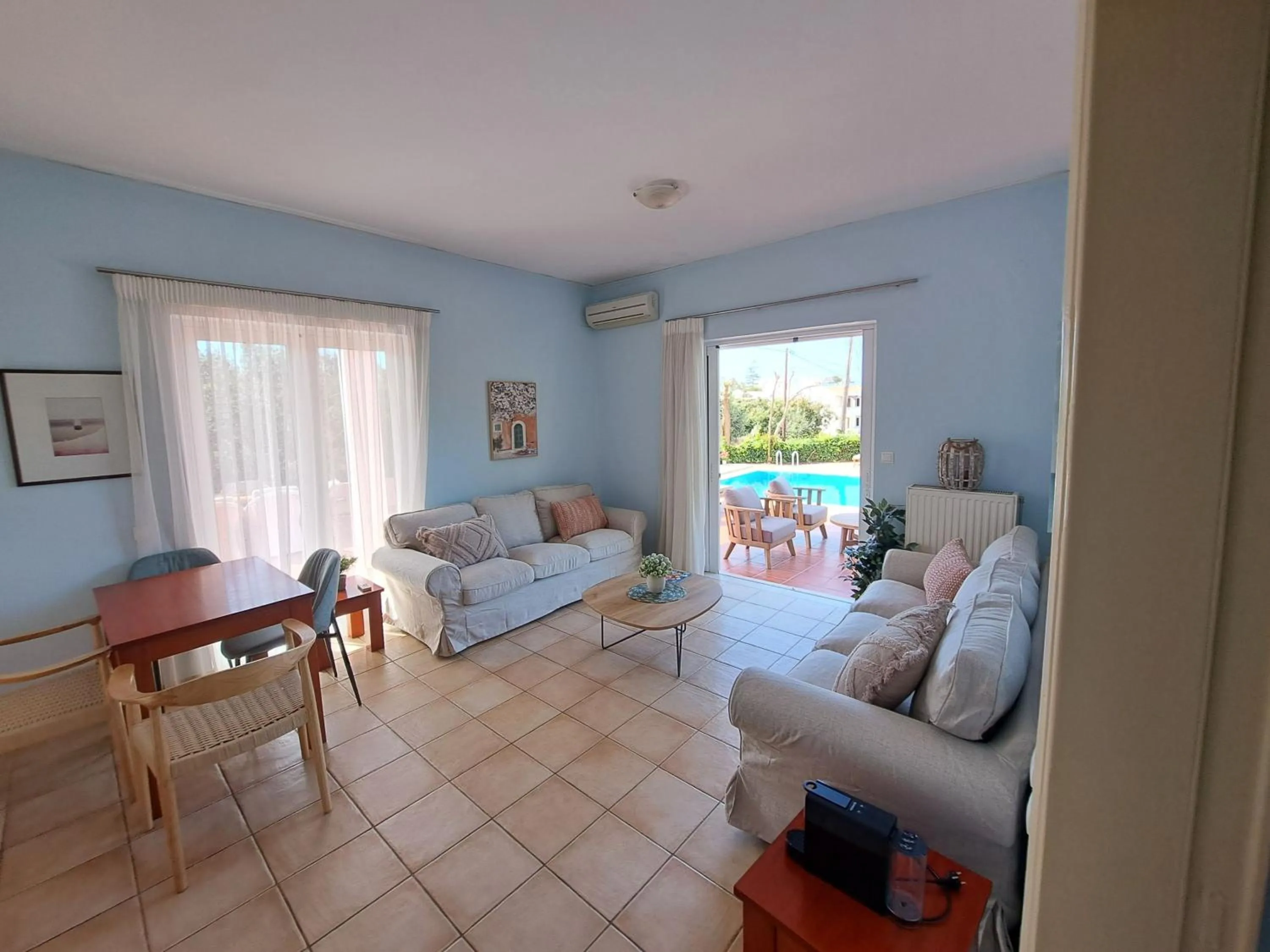 Living room in Villa Armonia Chania