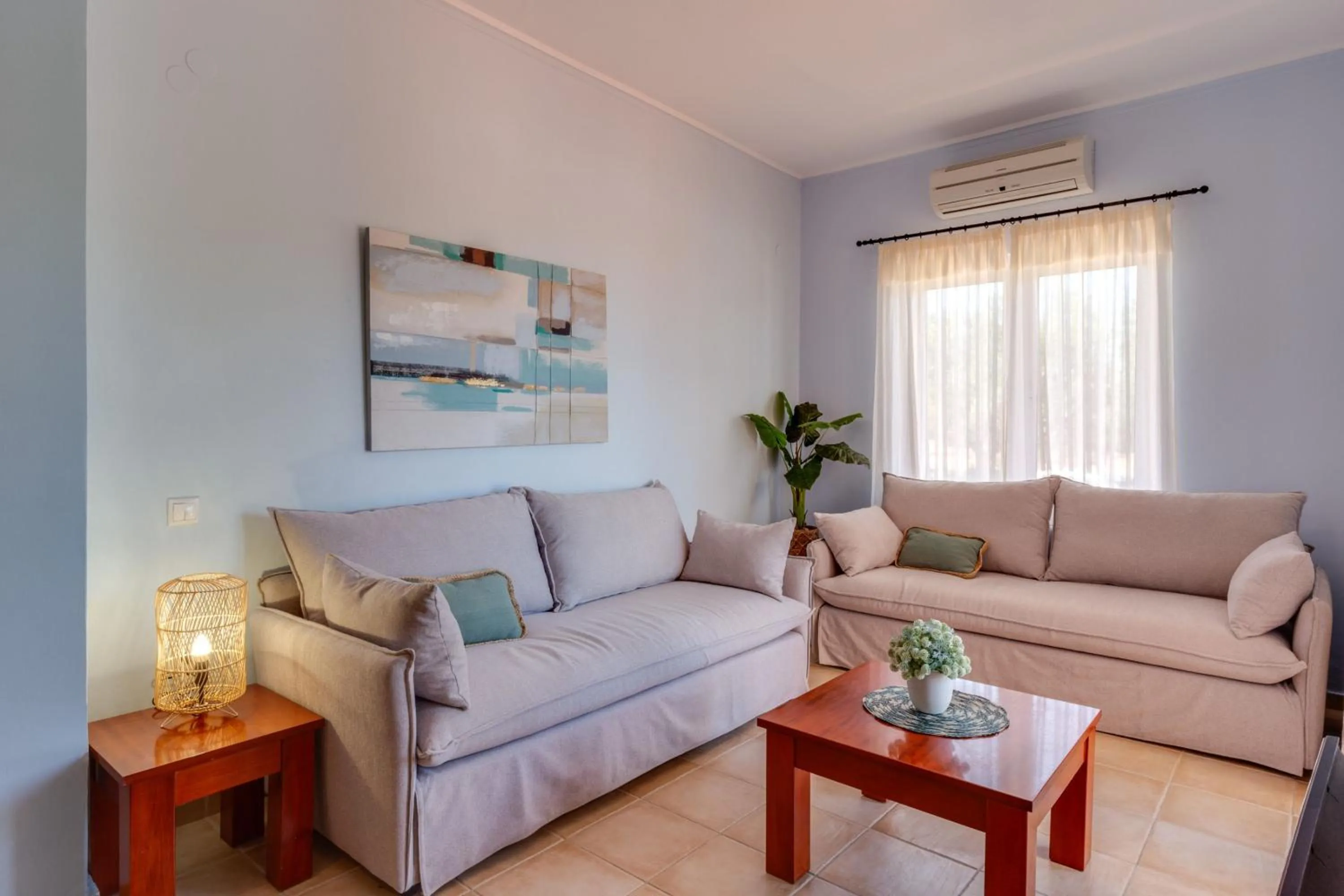 Living room in Villa Armonia Chania