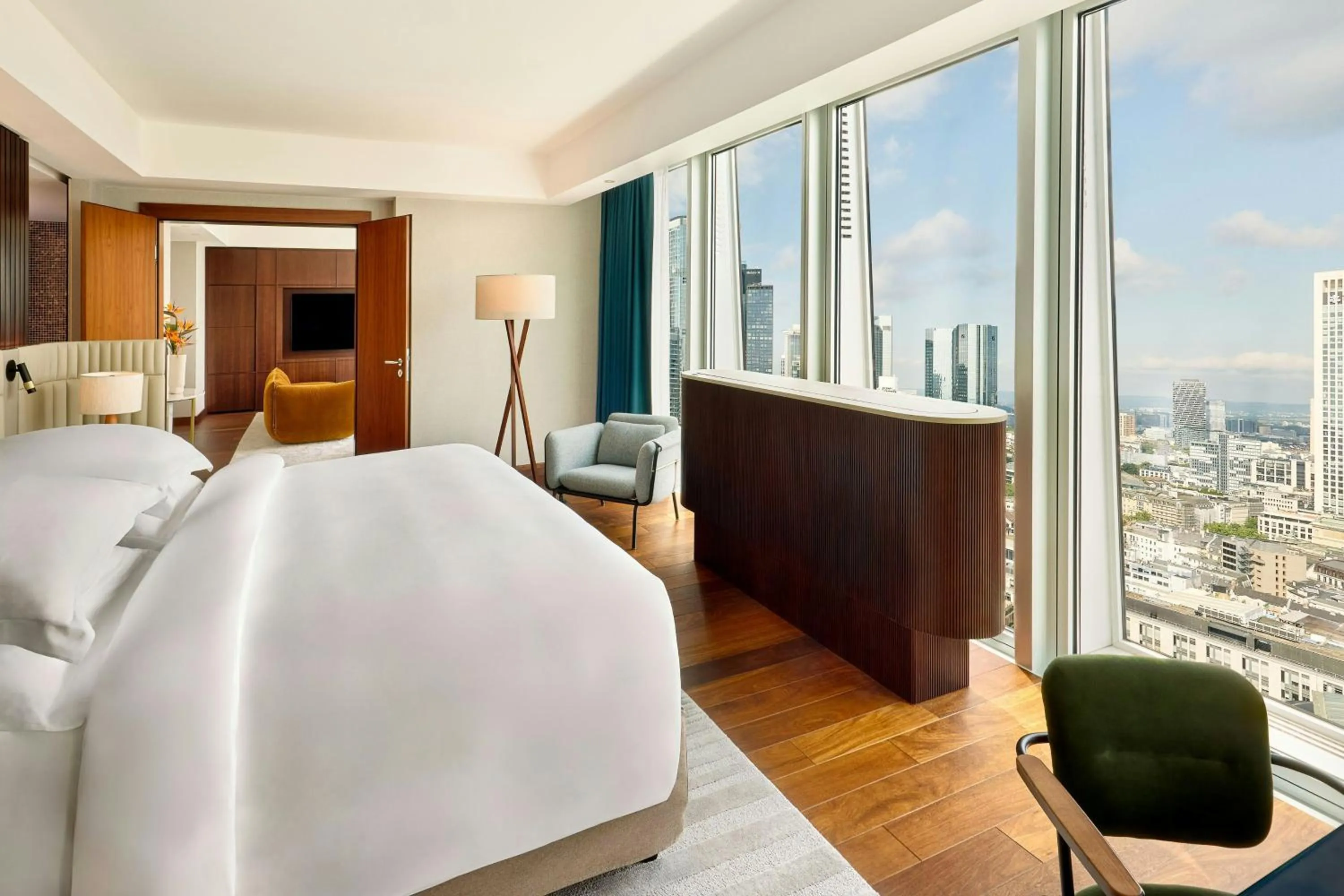 Bedroom, Bed in JW Marriott Hotel Frankfurt