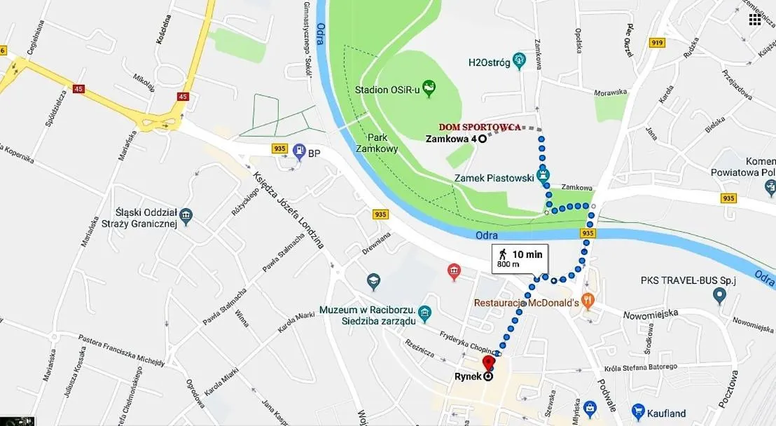 Location in Dom Sportowca