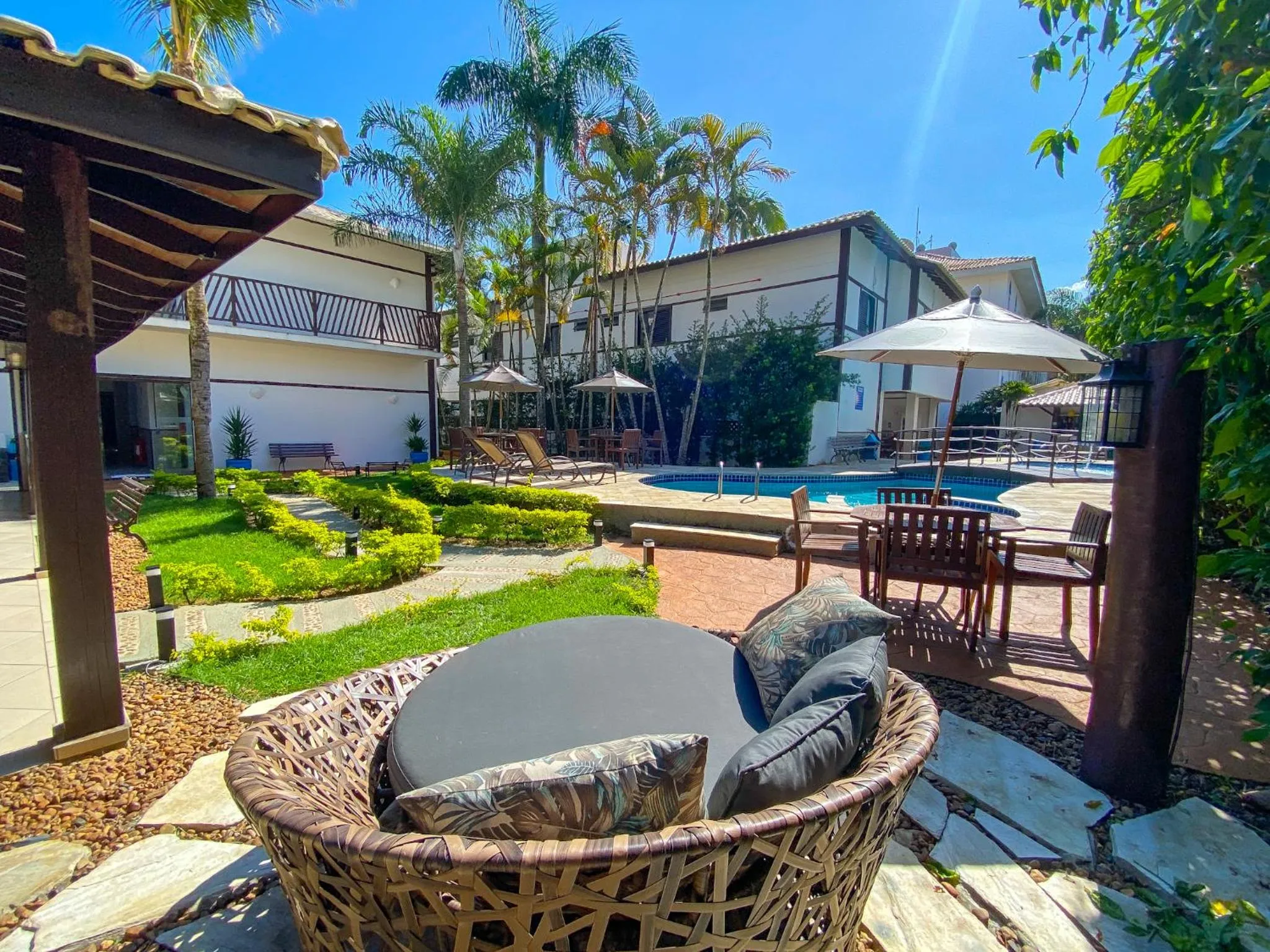 Patio in Hotel Ilhas da Grécia
