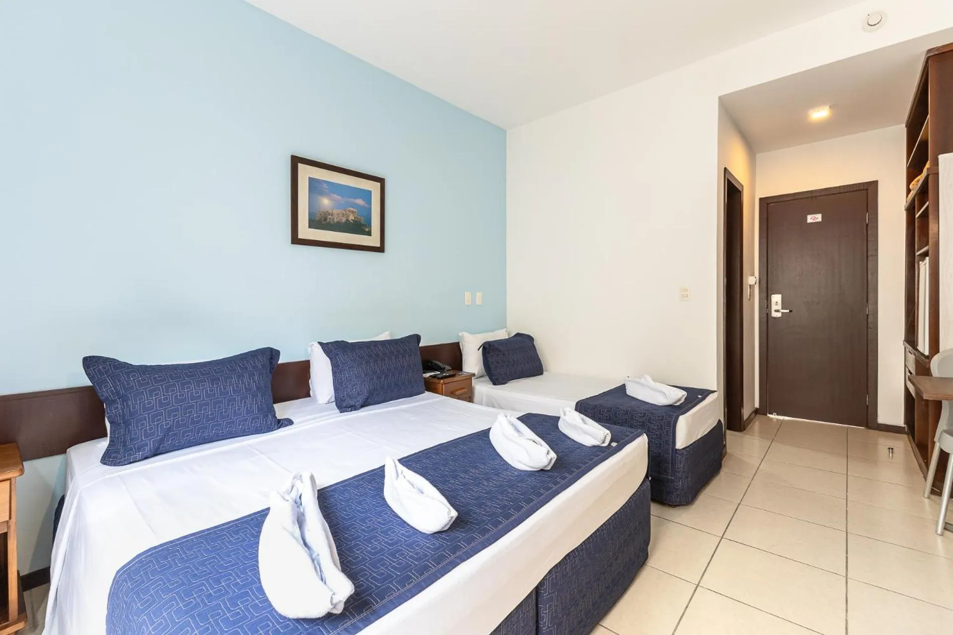 Bed in Hotel Ilhas da Grécia